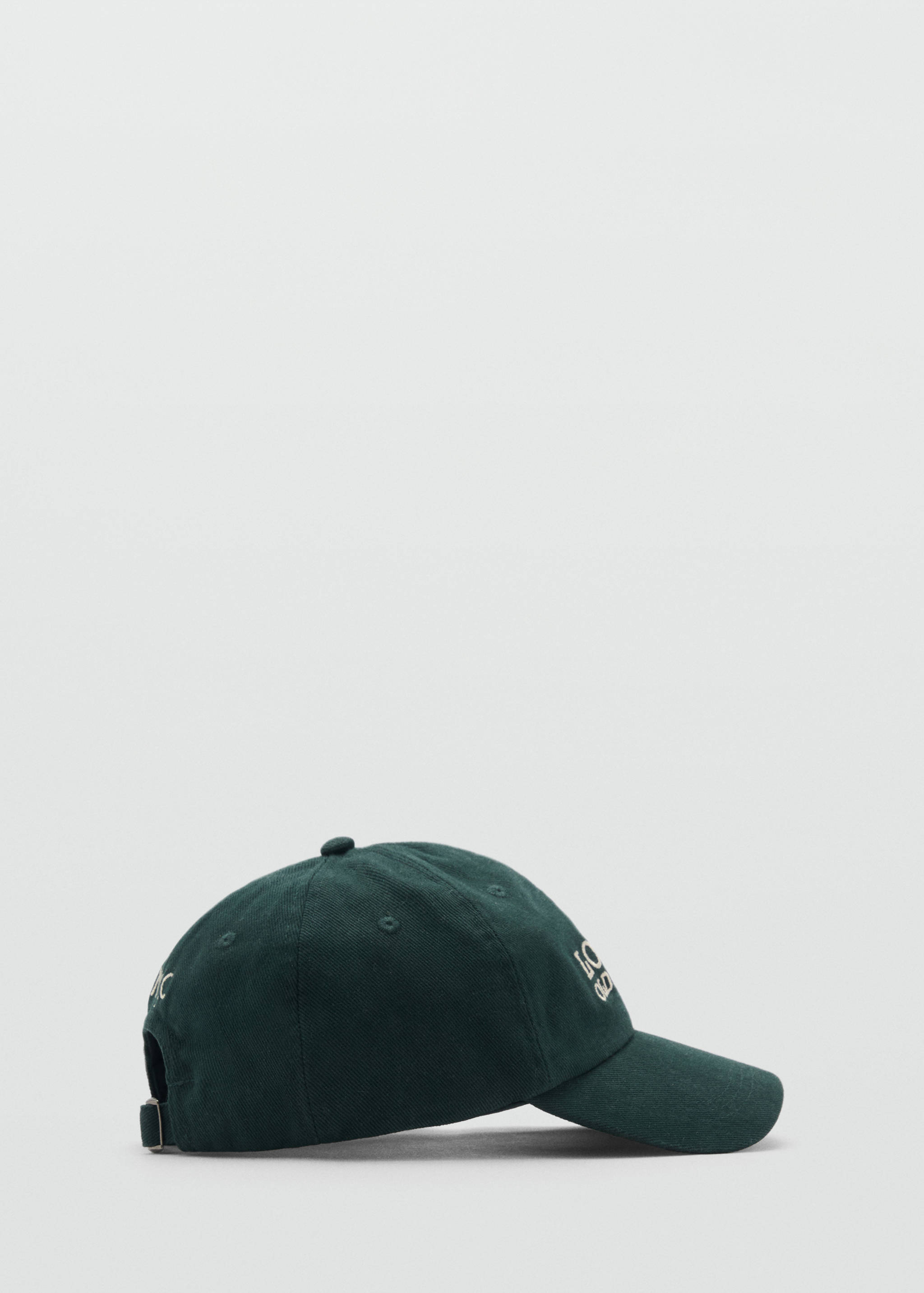 Embroidered canvas cap - Article without model