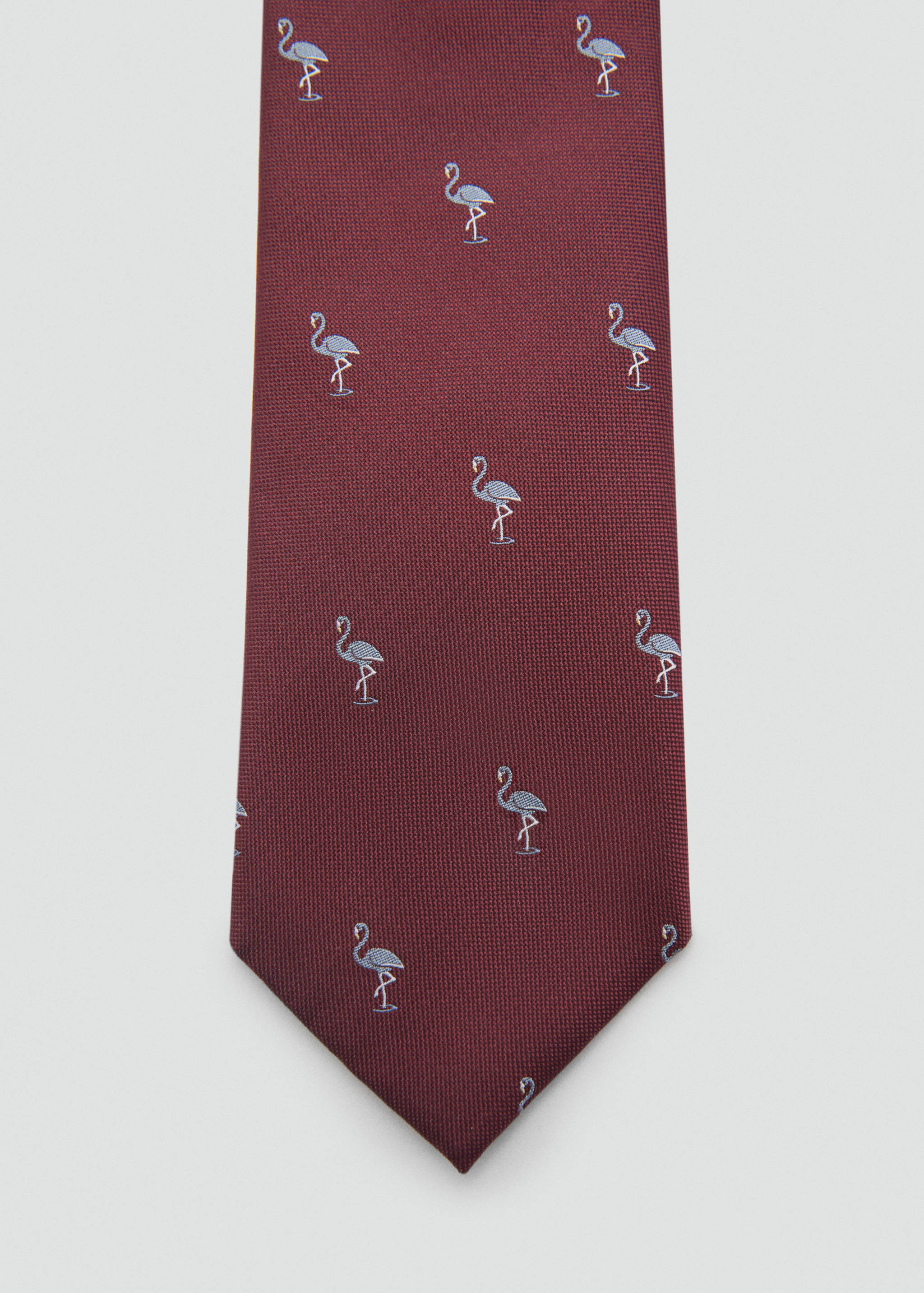 Mulberry silk animal-print tie - null
