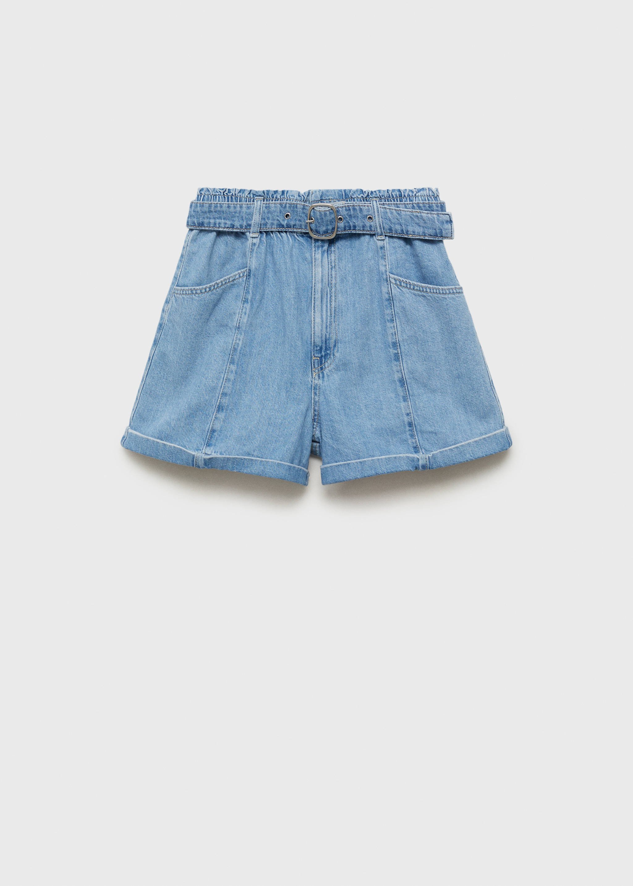 Shorts texans paperbag cinturó - Article sense model