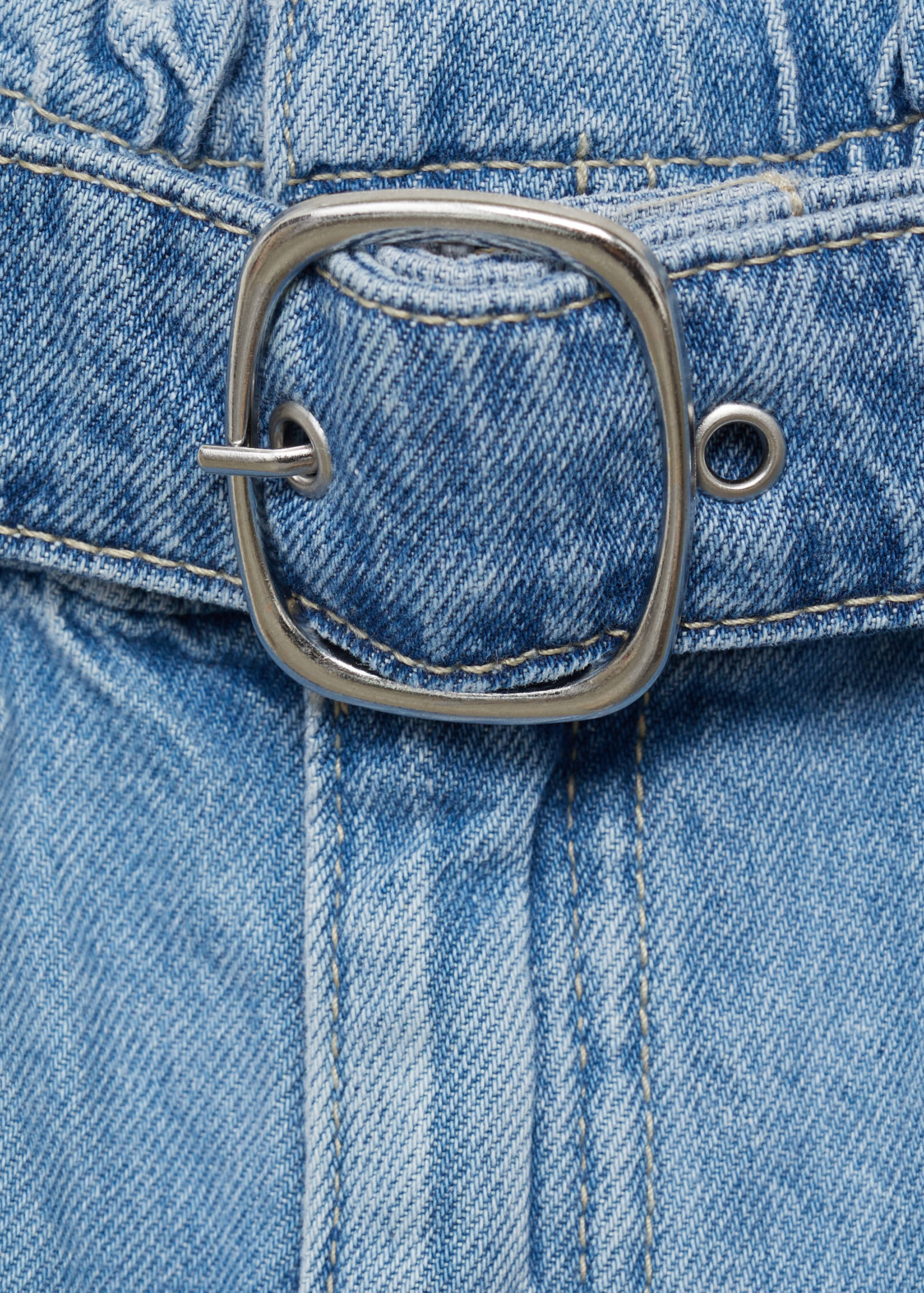 Shorts texans paperbag cinturó - Detall de l'article 8