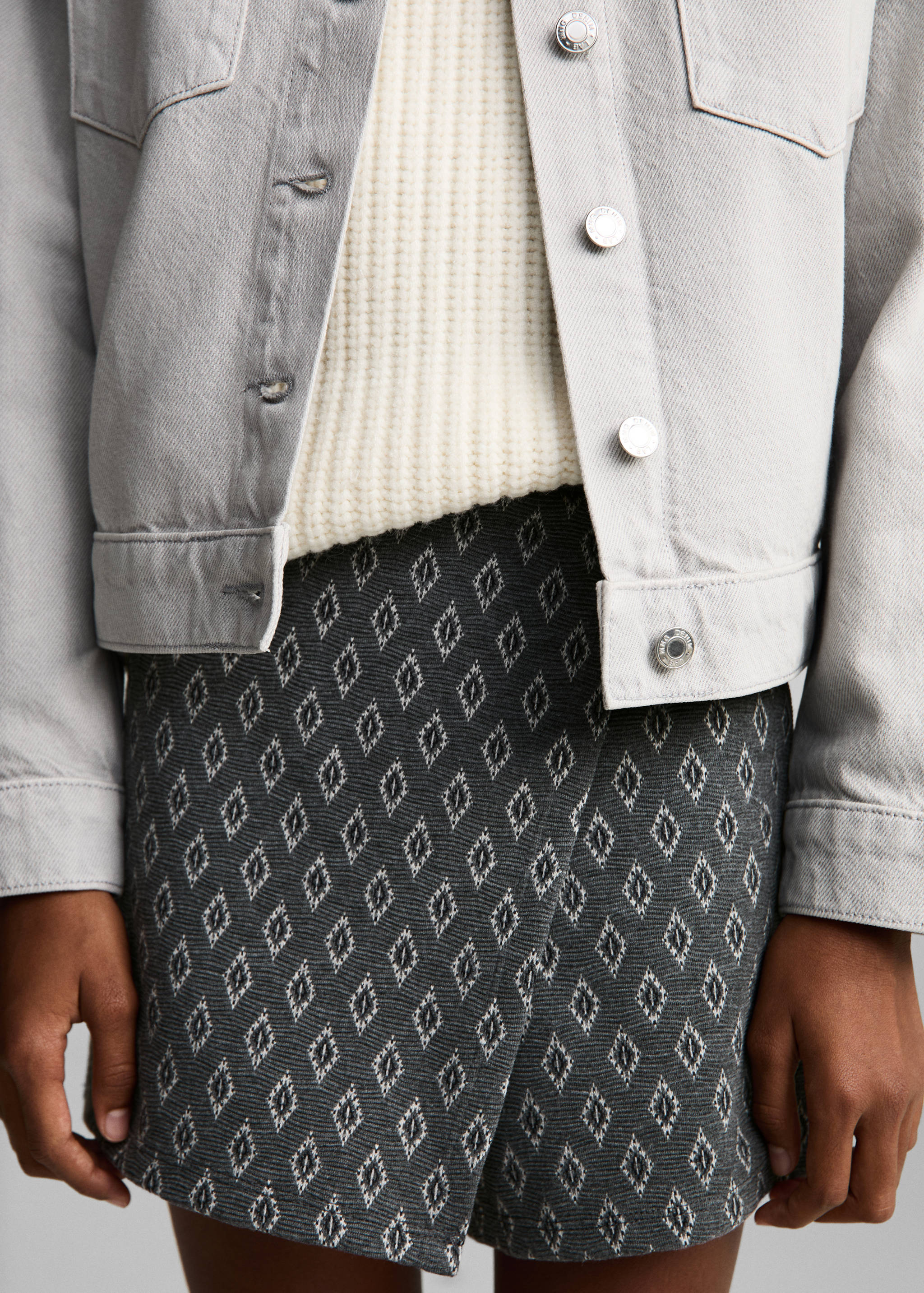 Printed skirt trousers - Details of the article 1