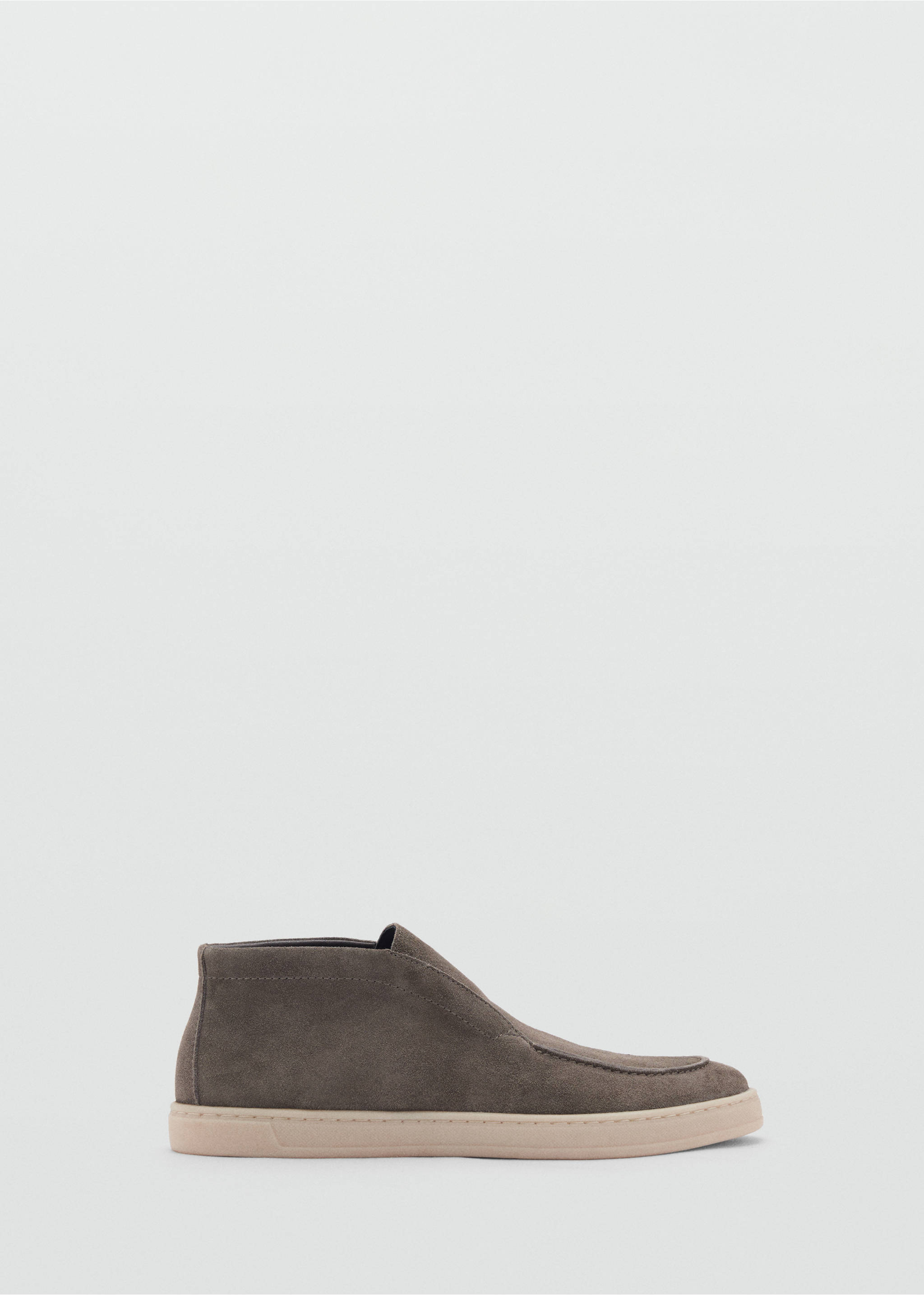 Ботинки casual из спилка - Изделие без модели, Хаки. Ref: 87080609-00.