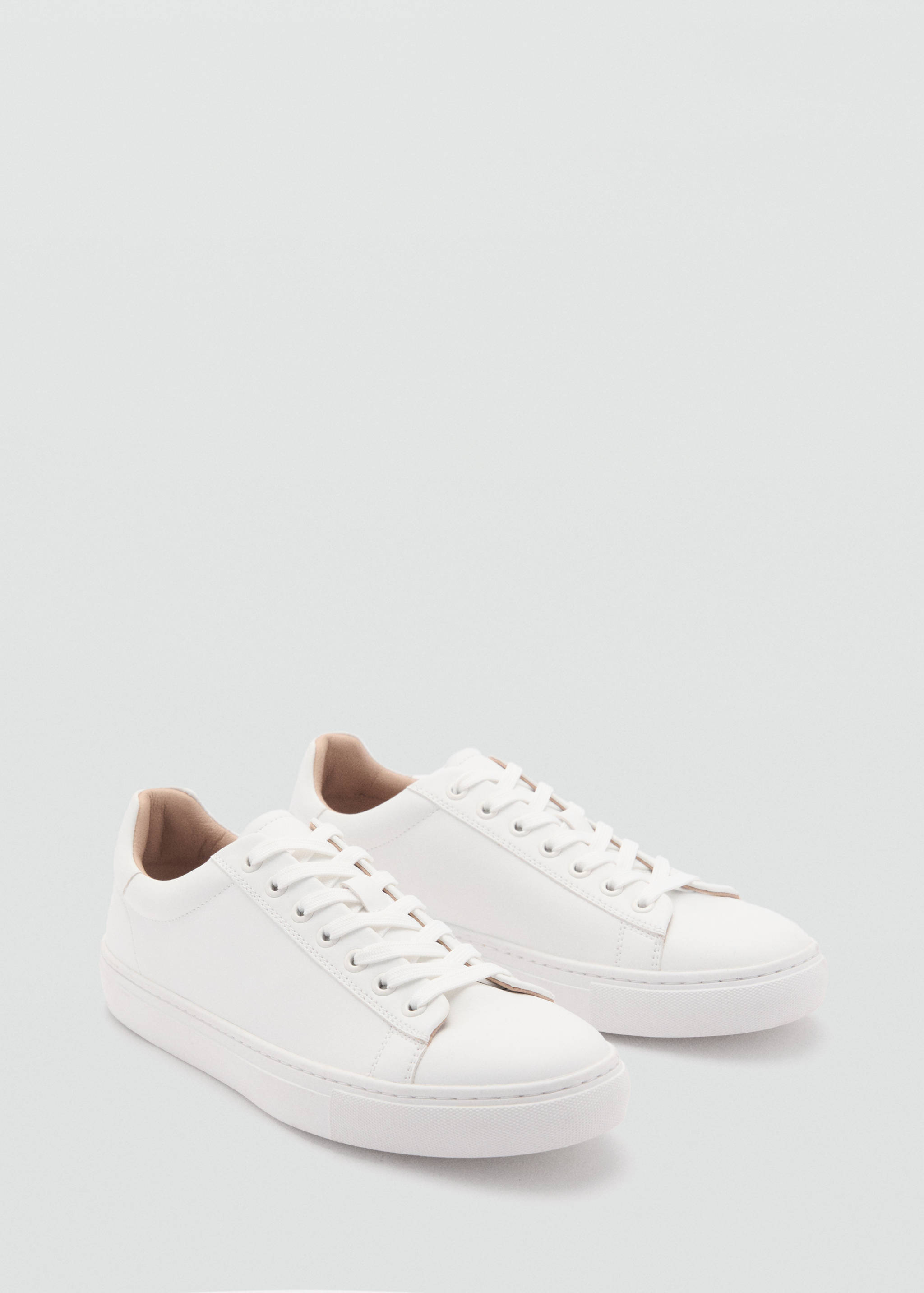 Lace-up panel sneakers - Medium plane