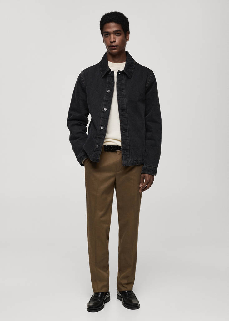 Dark-wash denim jacket