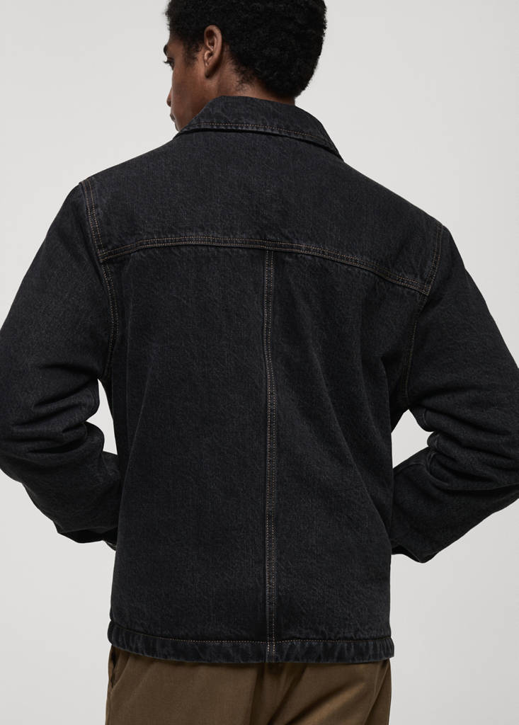 Dark-wash denim jacket - thumbnail 3