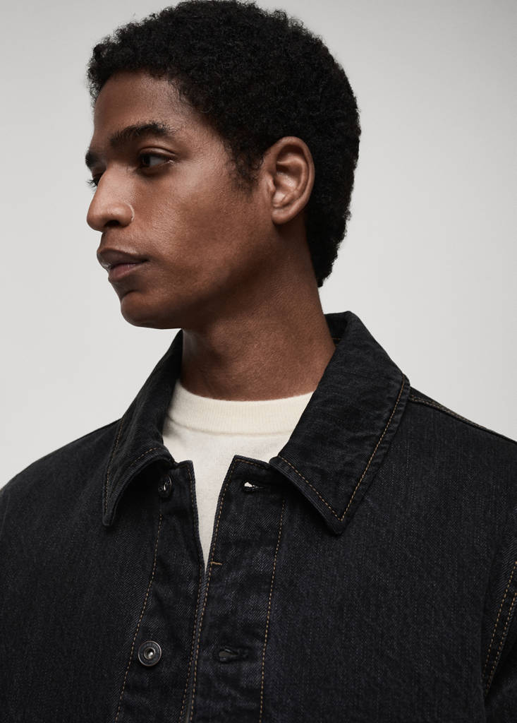 Dark-wash denim jacket - thumbnail 5