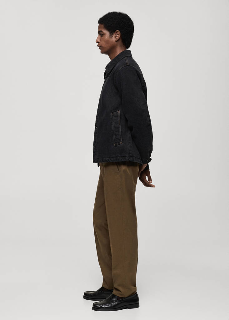 Dark-wash denim jacket - thumbnail 6