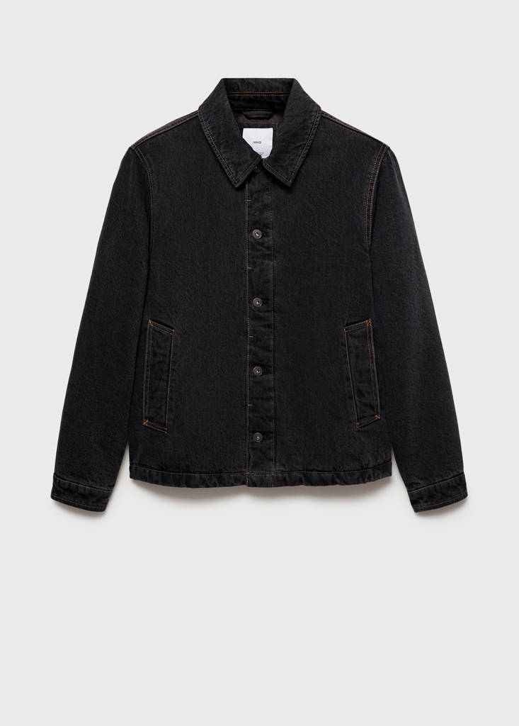 Dark-wash denim jacket - thumbnail 4