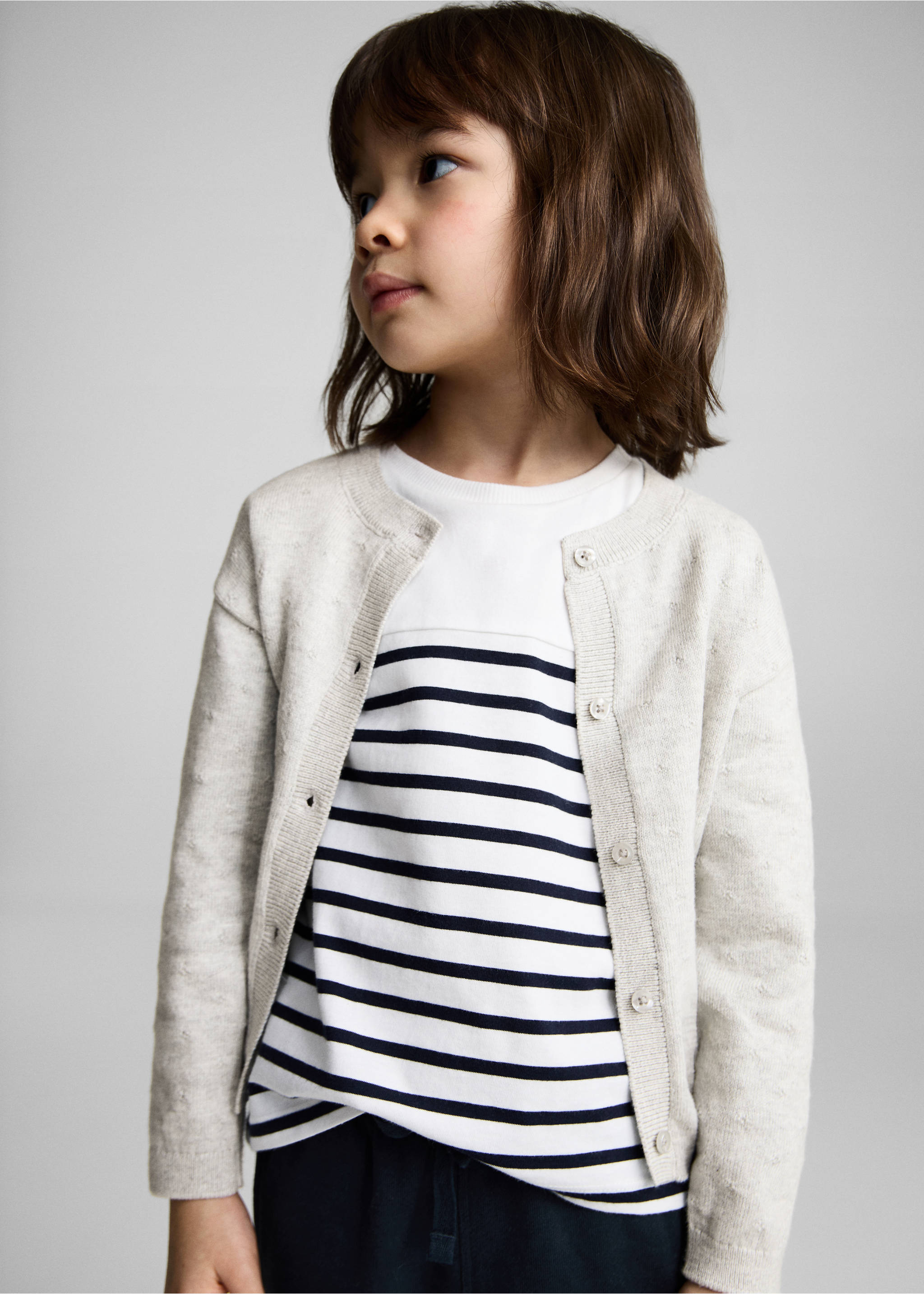 Pantalón algodón cintura elástica - Plano medio, Azul marino oscuro. Ref: 87080620-00.