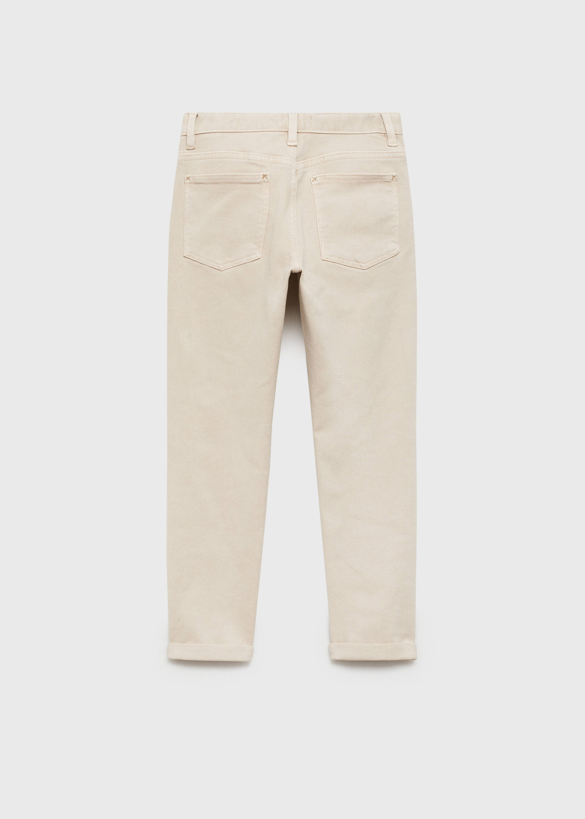 Straight cotton jeans - Reverse of the article