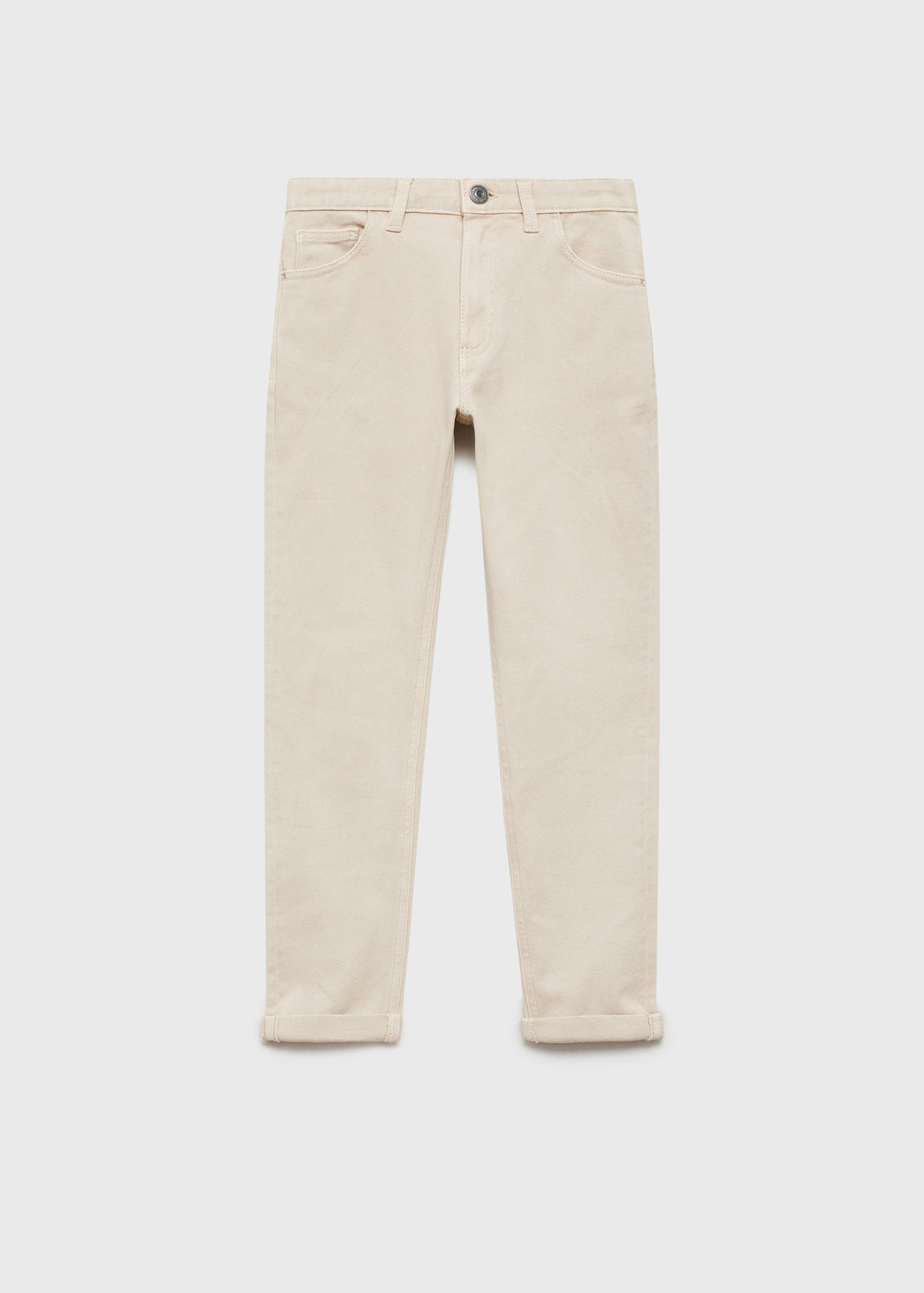 Straight cotton jeans - Article without model