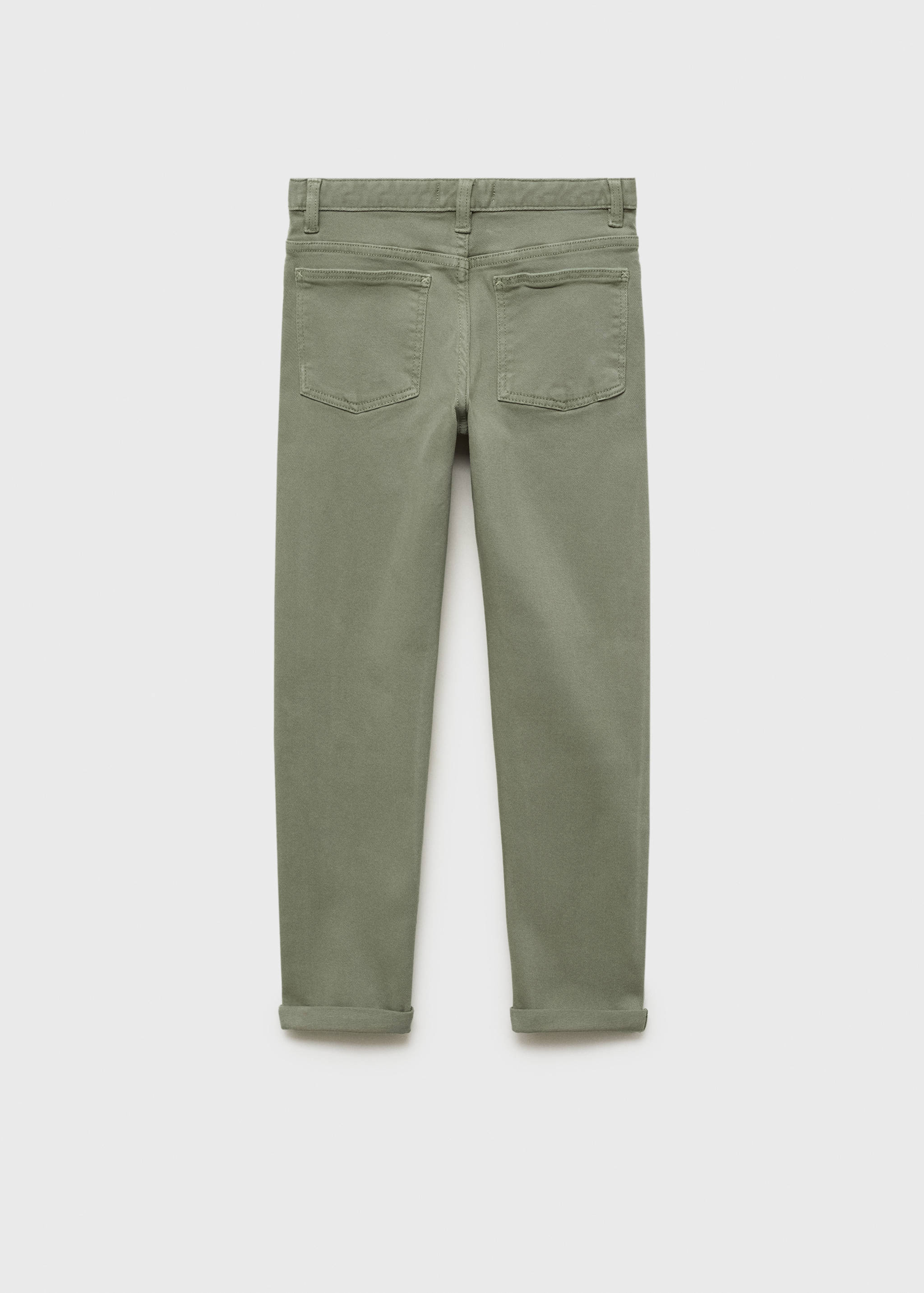 Straight cotton jeans - Reverse of the article