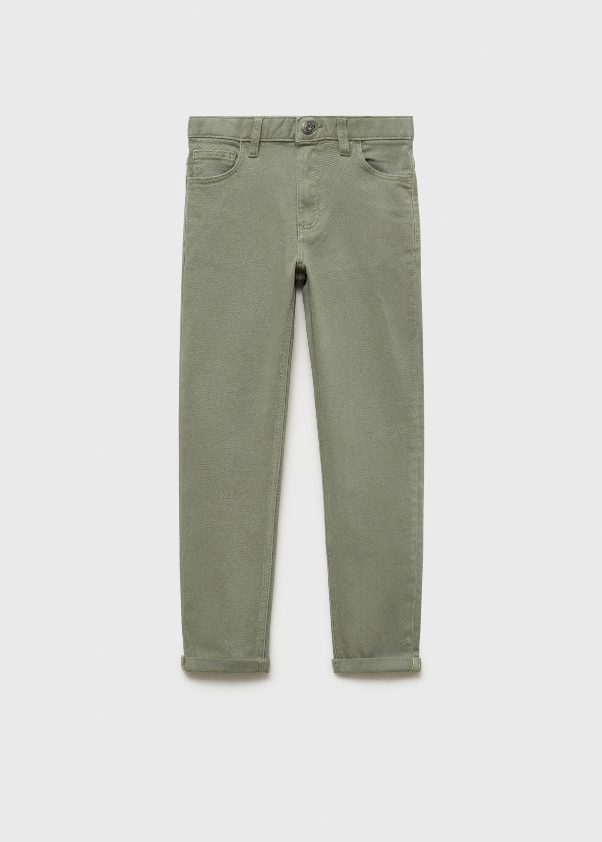 Straight cotton jeans - Article without model