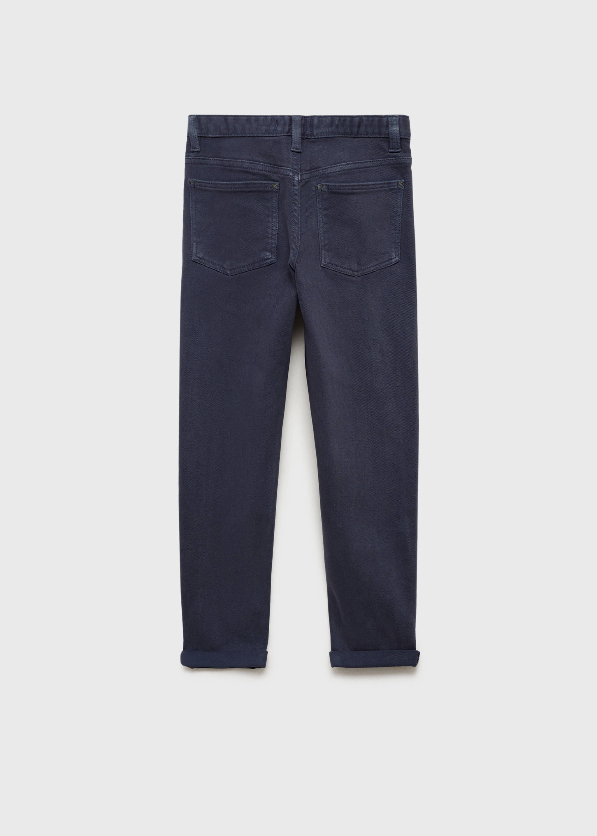 Straight cotton jeans - Reverse of the article