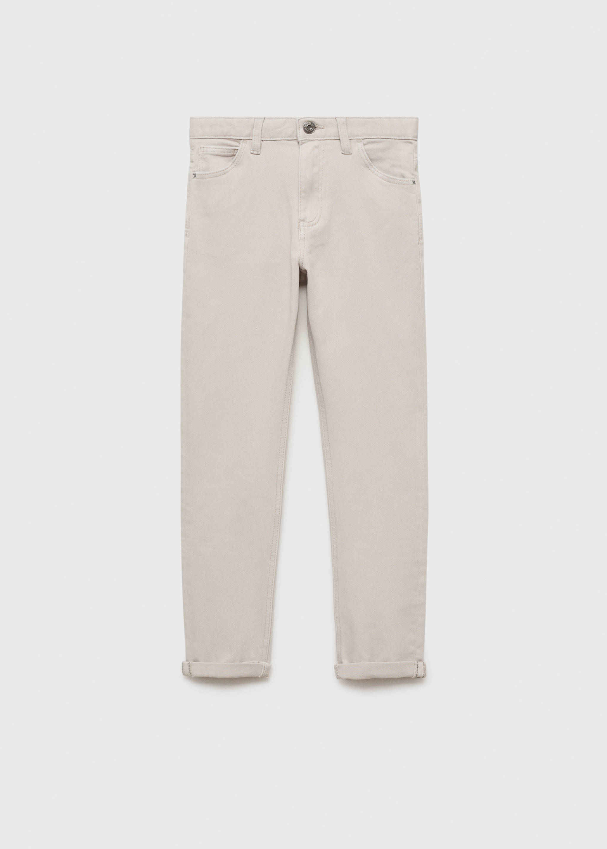 Straight cotton jeans - Article without model