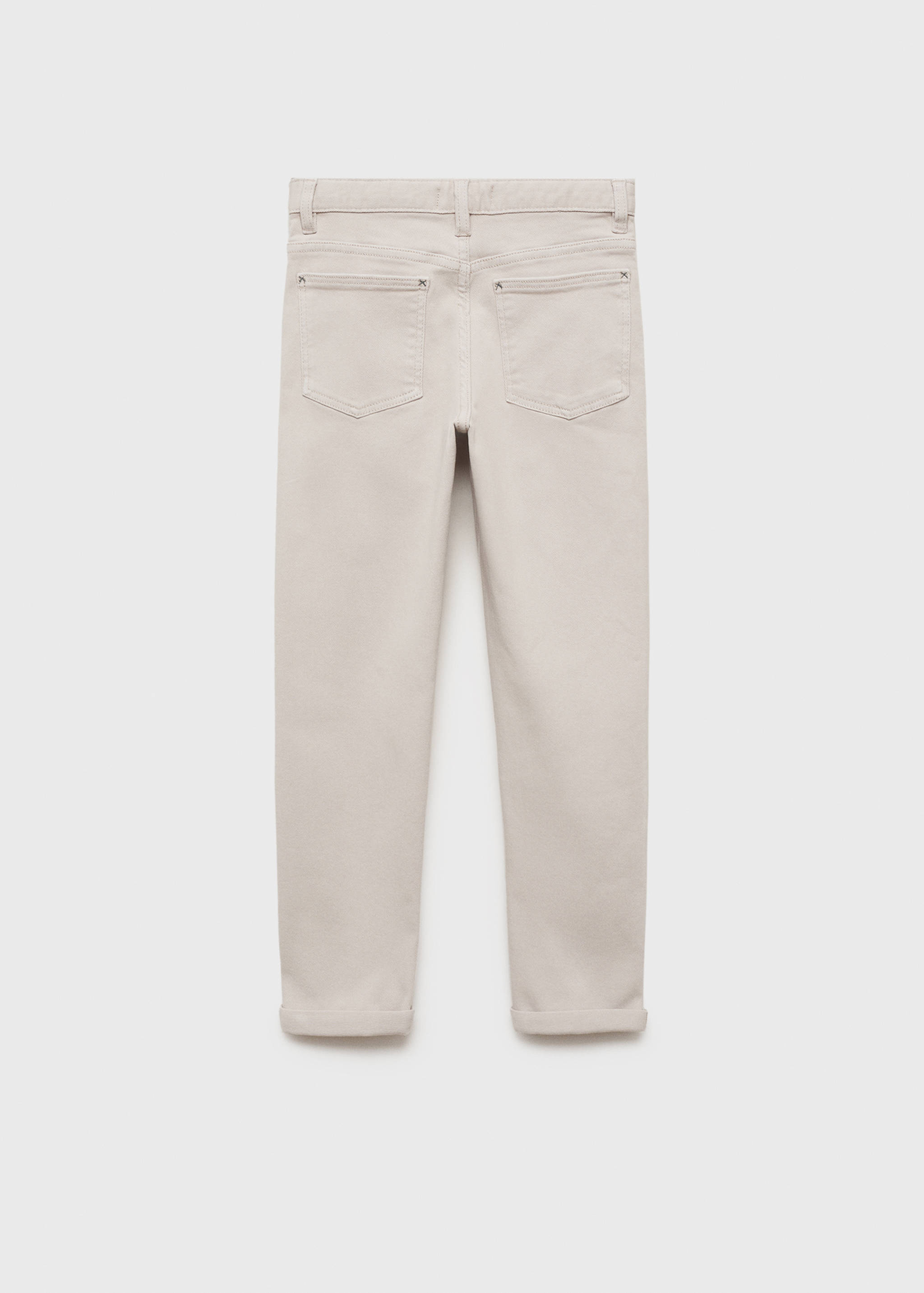 Straight cotton jeans - Reverse of the article