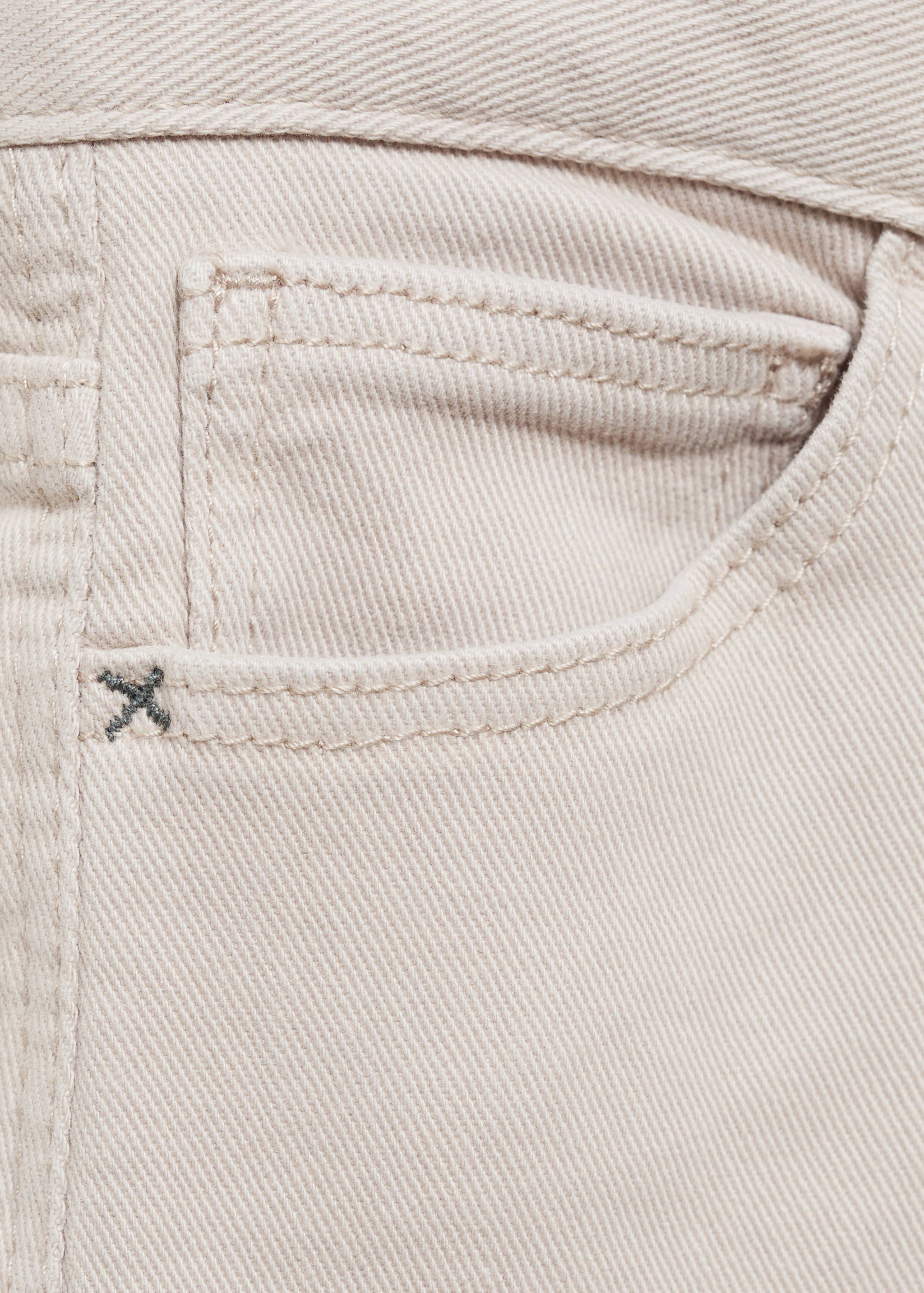 Straight cotton jeans - Details of the article 8