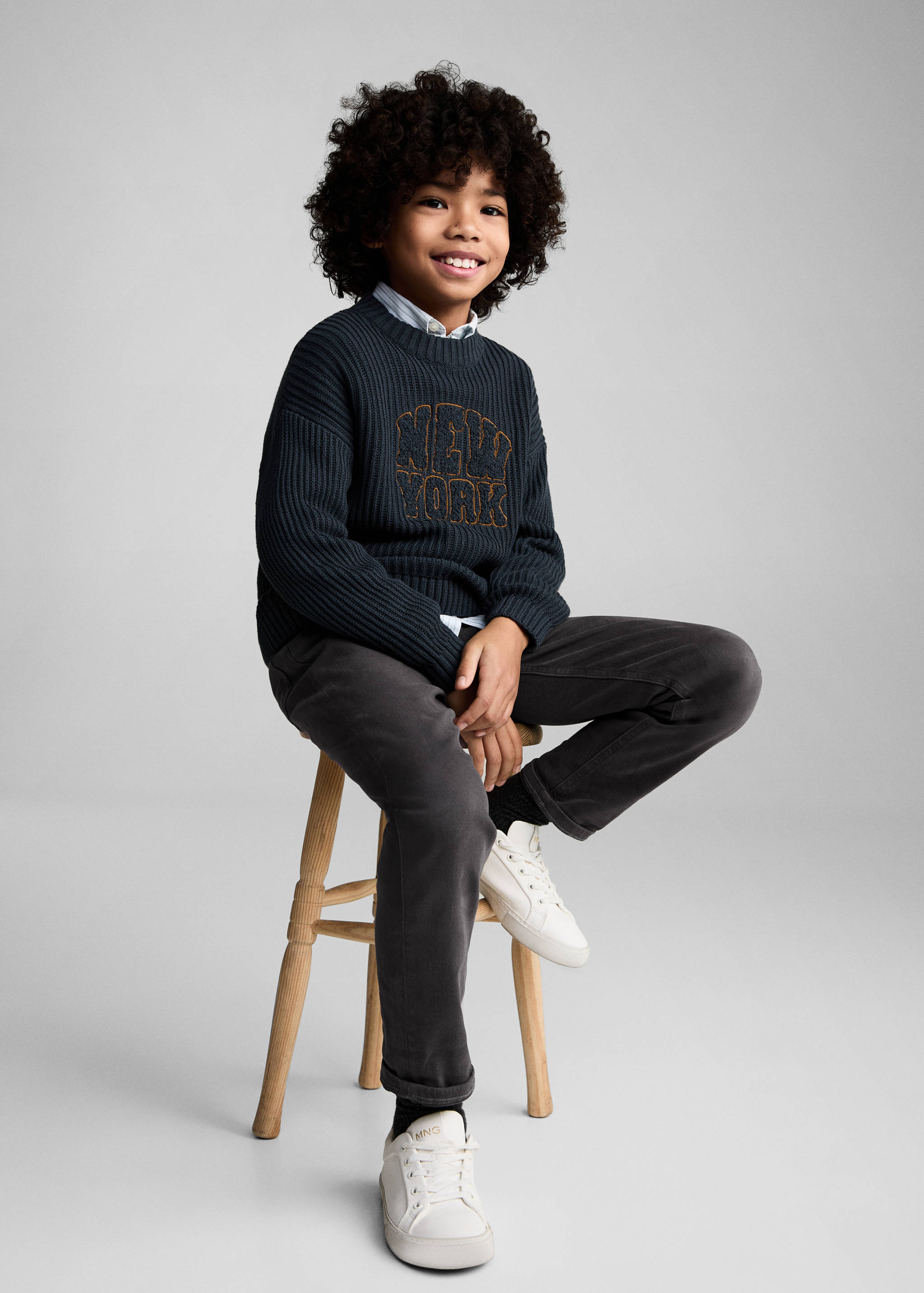 Straight cotton jeans - Details of the article 2