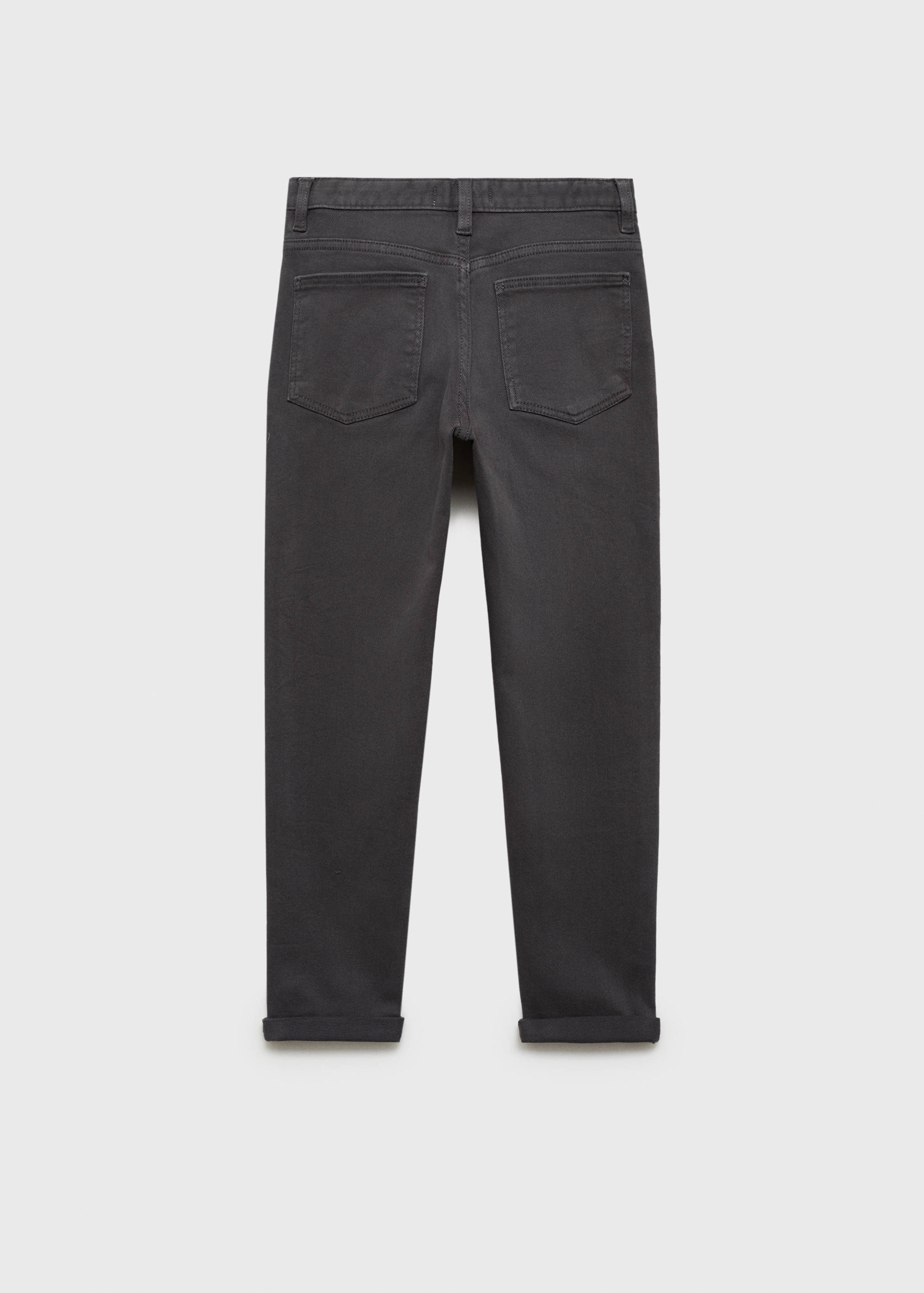 Straight cotton jeans - Reverse of the article