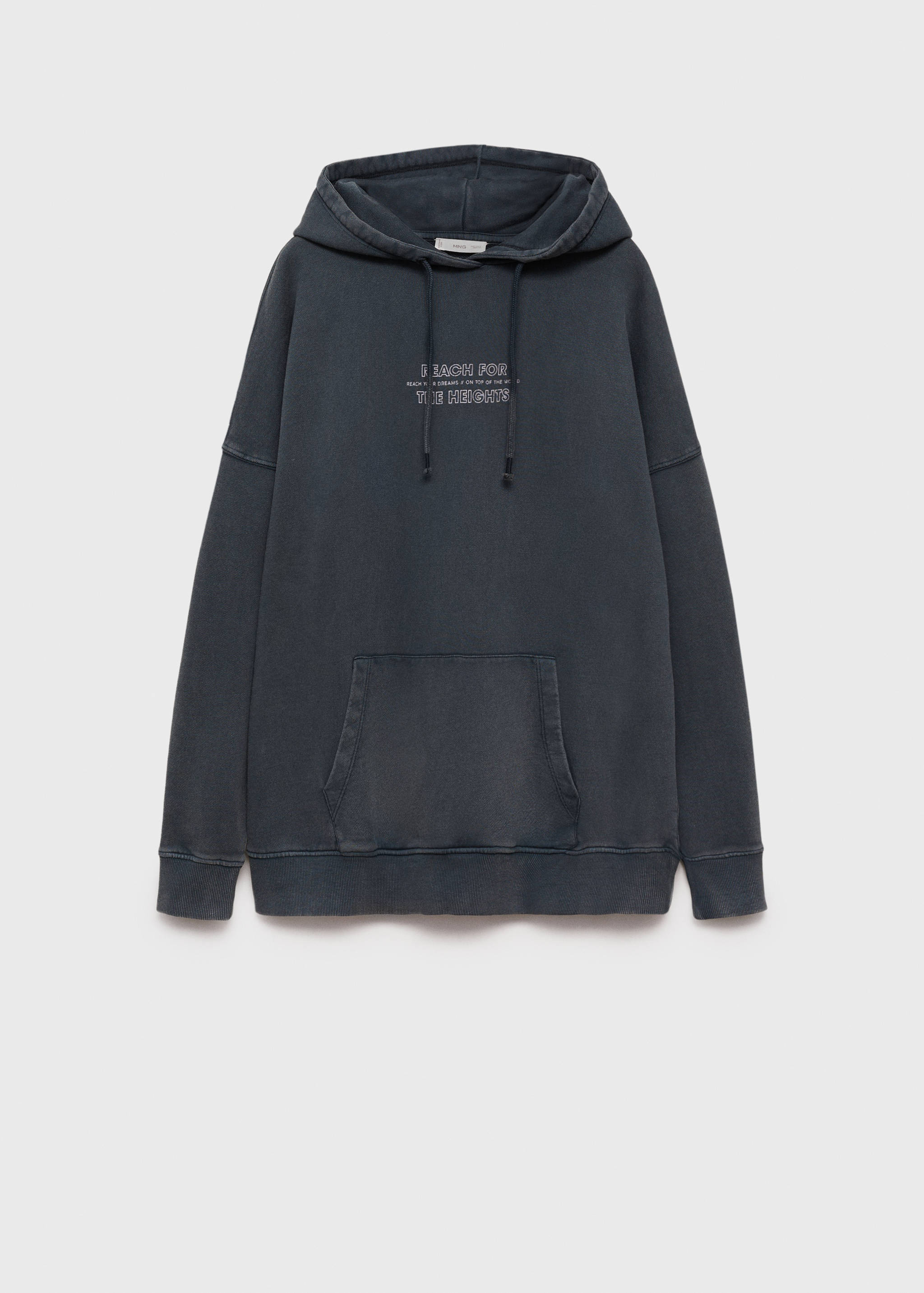 Yazılı oversize sweatshirt - Modelsiz ürün
