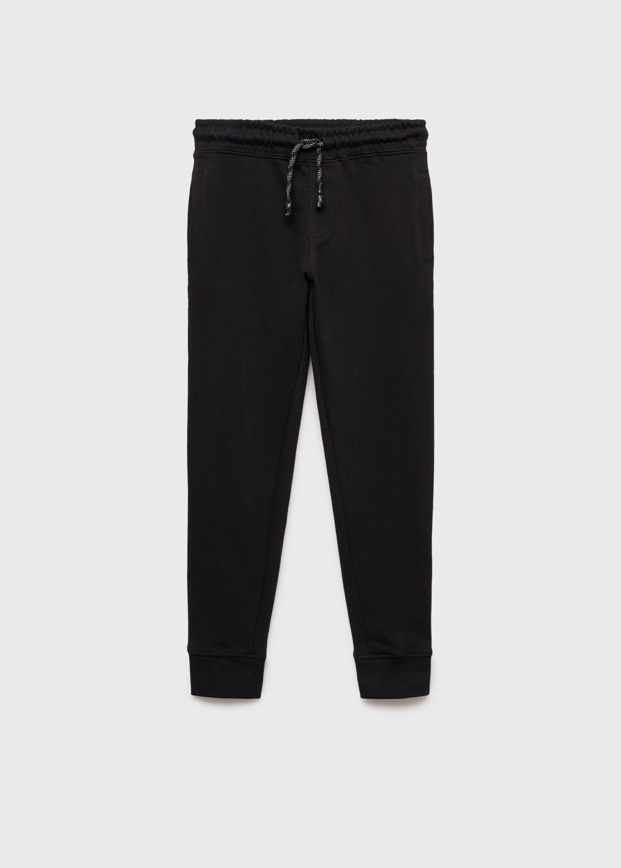 Jogger trousers with elastic waist - Article without model