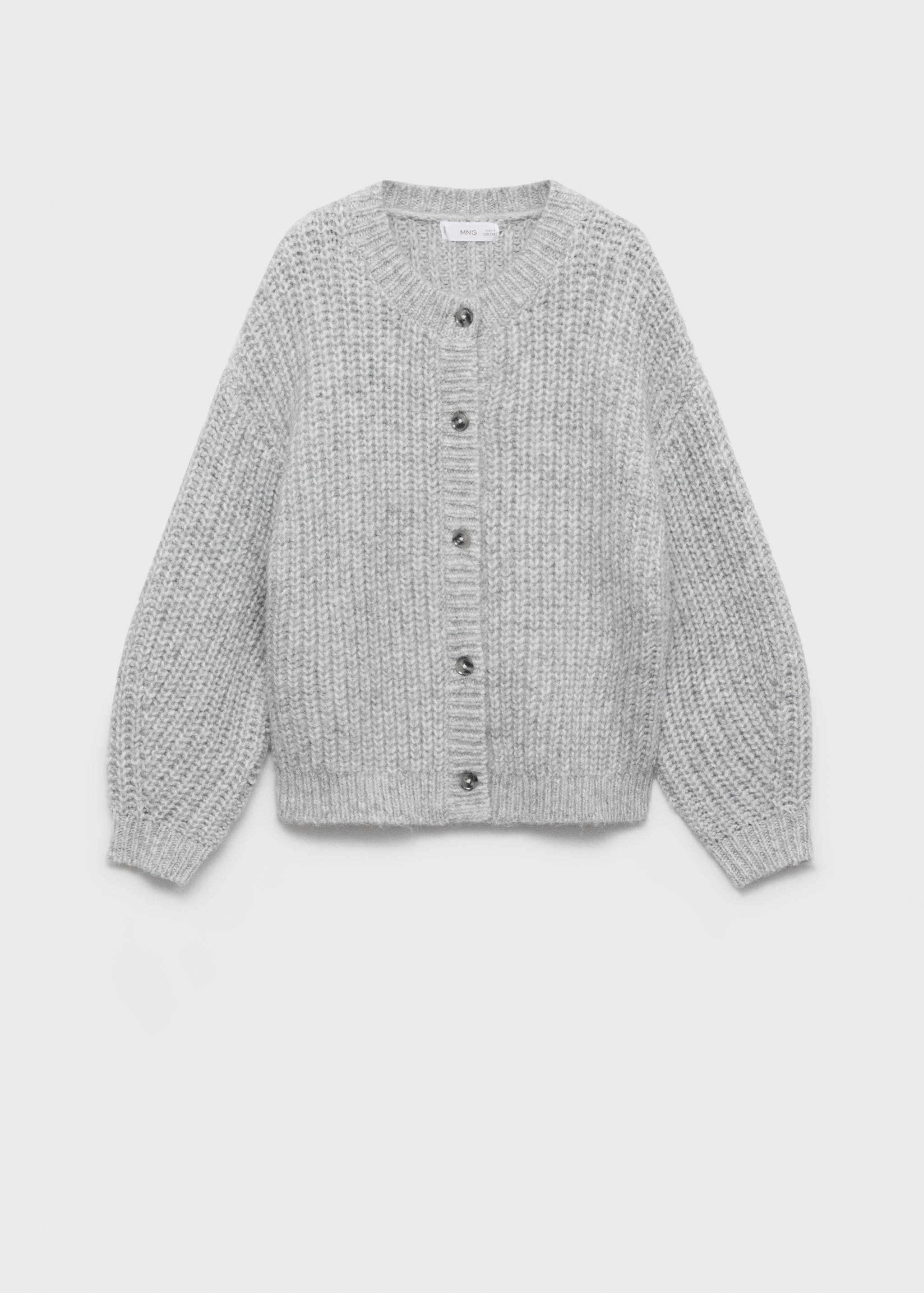 Cardigan maille côtelée boutons - Article sans modèle