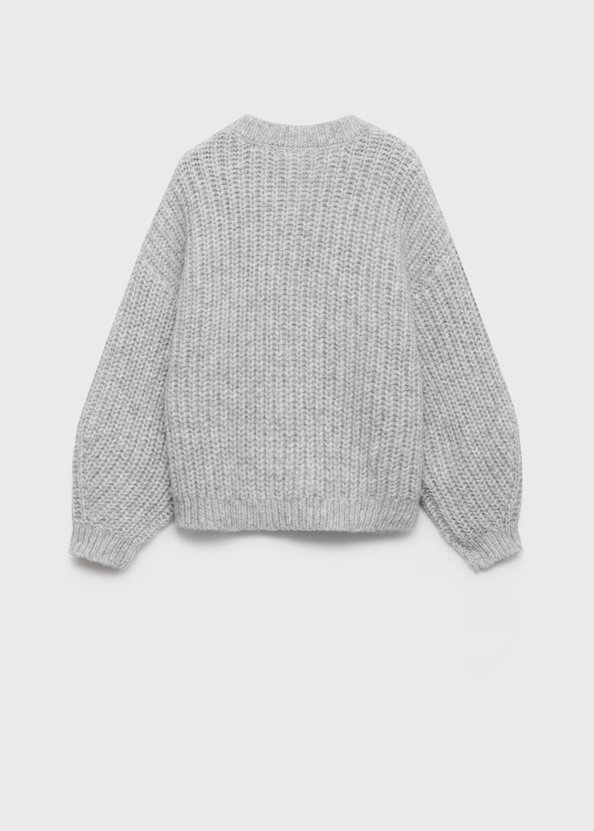 Cardigan maille côtelée boutons - Verso de l’article