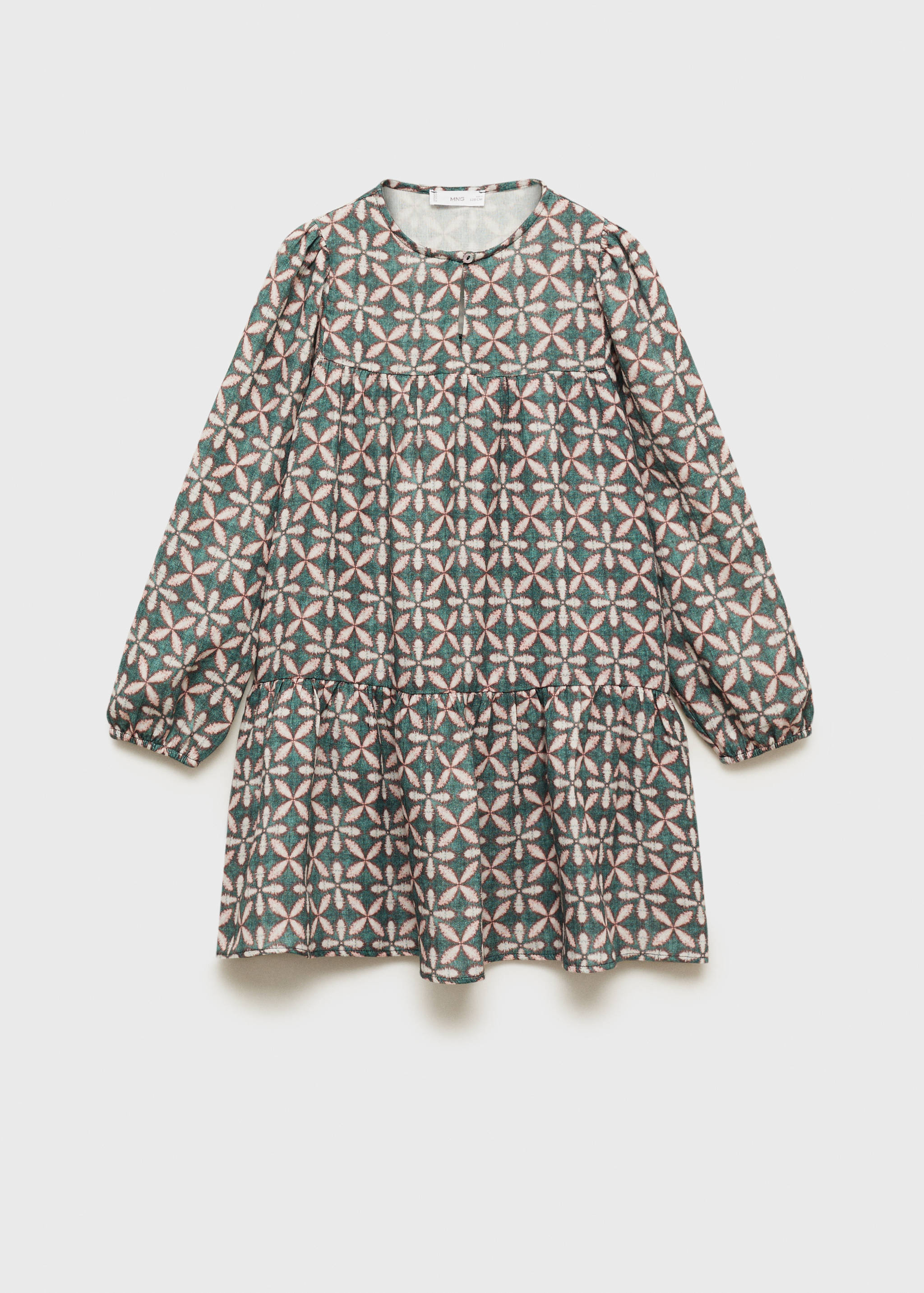 Robe imprimée à volants - Article sans modèle