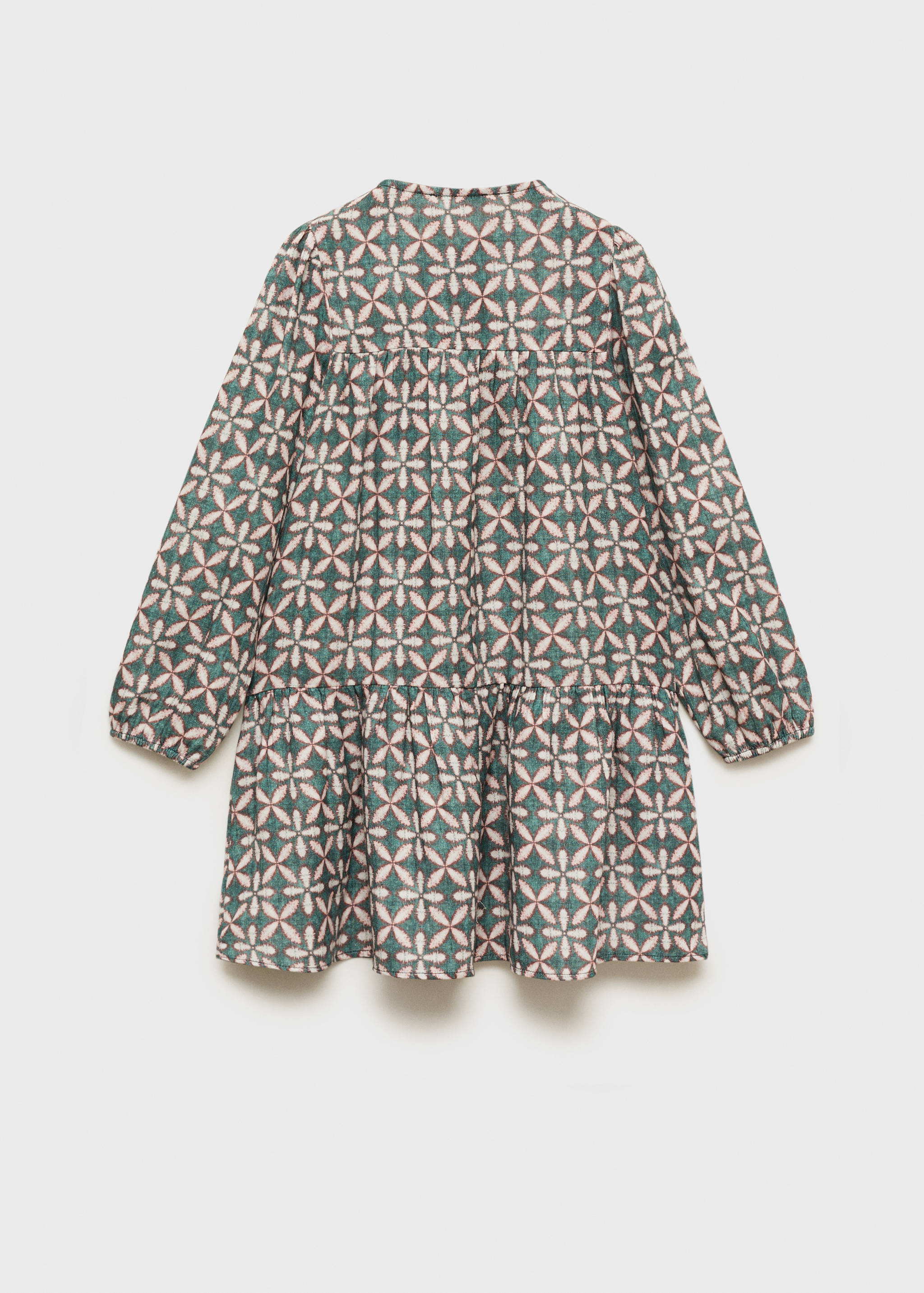 Robe imprimée à volants - Verso de l’article