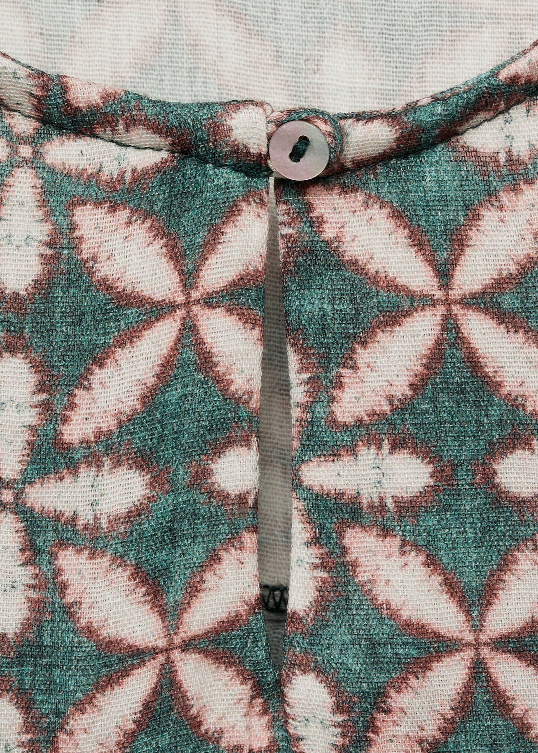 Robe imprimée à volants - Détail de l'article 0