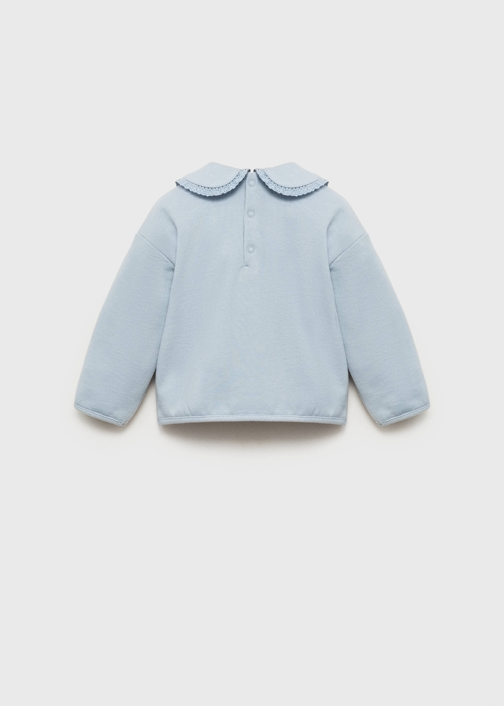Sweatshirt mit Babydollkragen - Rückseite des Artikels