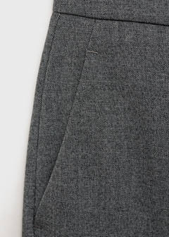 Straight mid-rise trousers — Grey 8