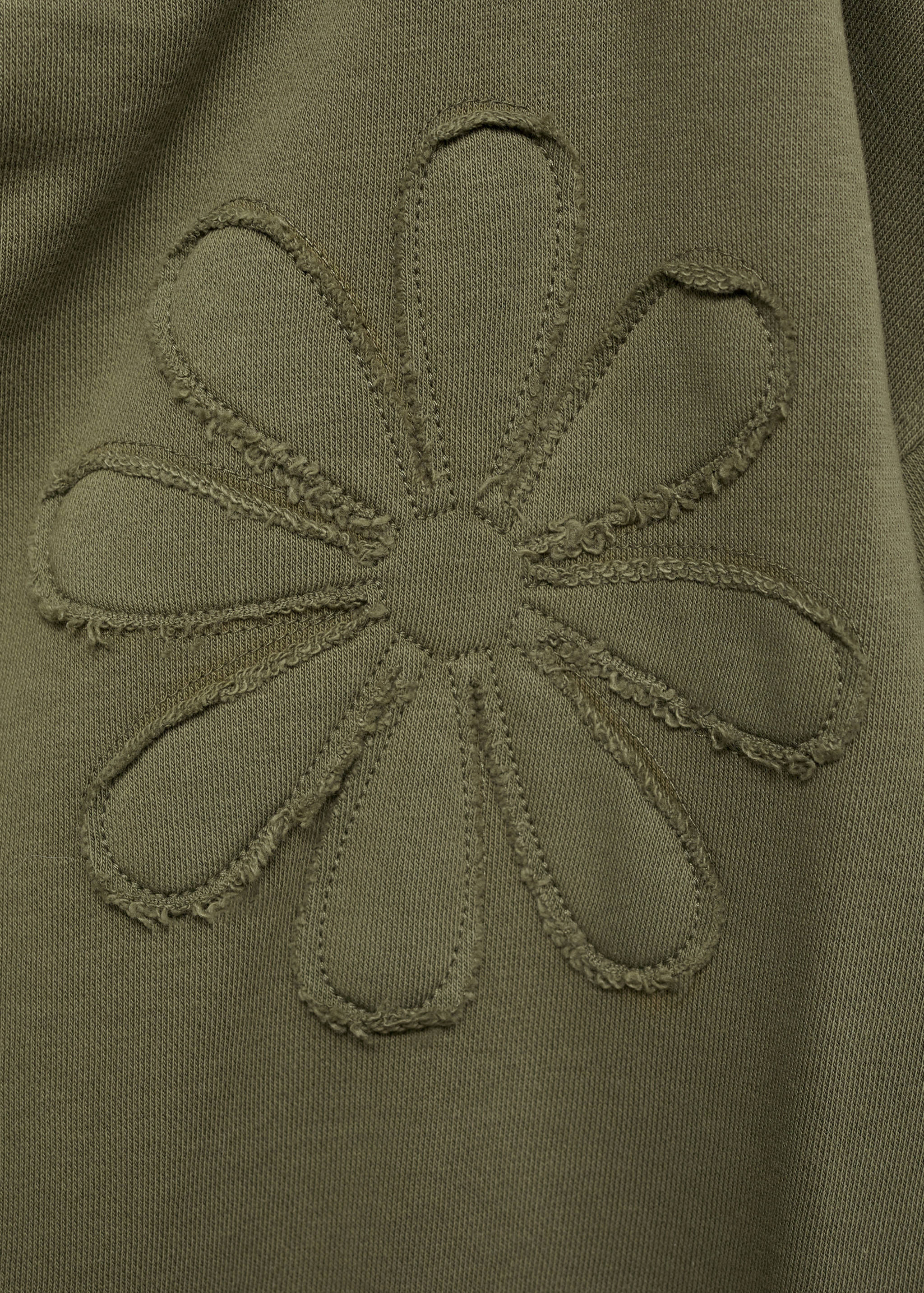 Çiçek işlemeli sweatshirt - Ürün detayı 8