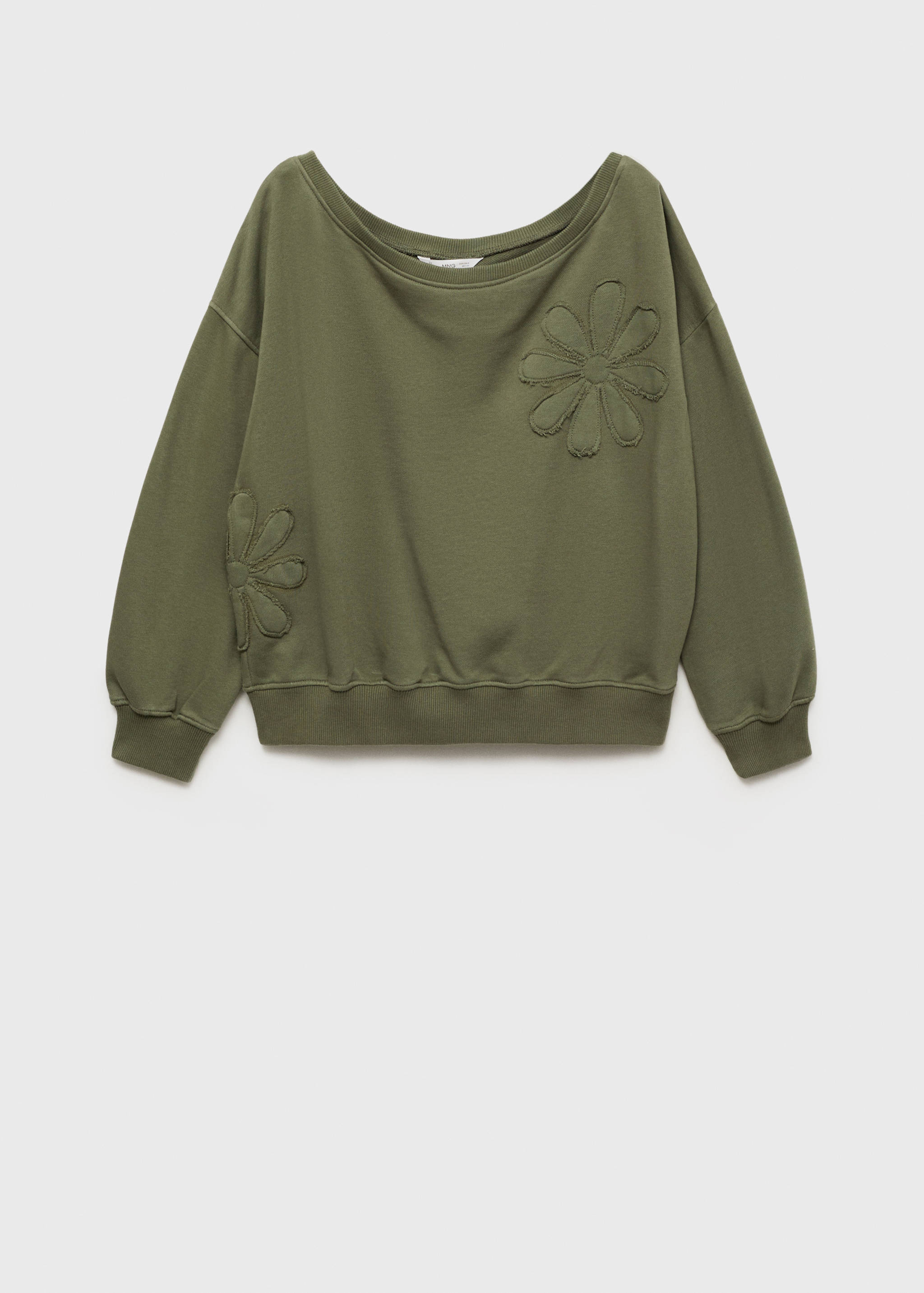 Çiçek işlemeli sweatshirt - Modelsiz ürün