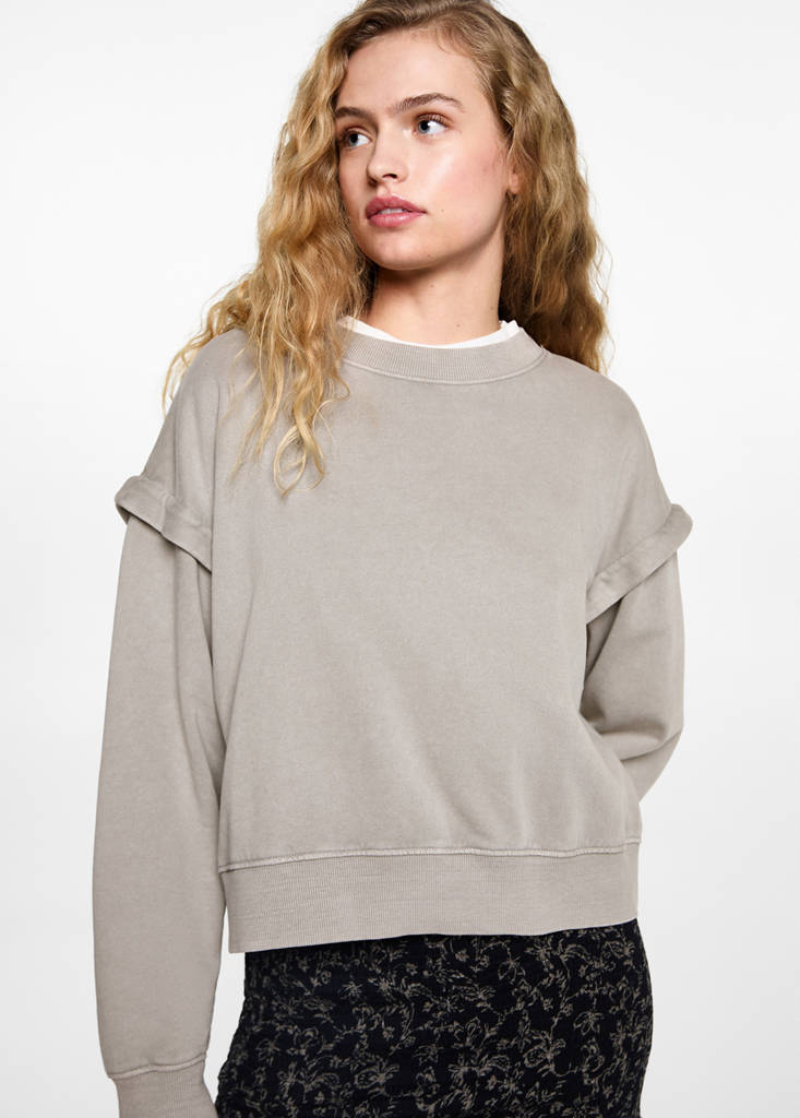 Shoulder seam sweatshirt — Grey