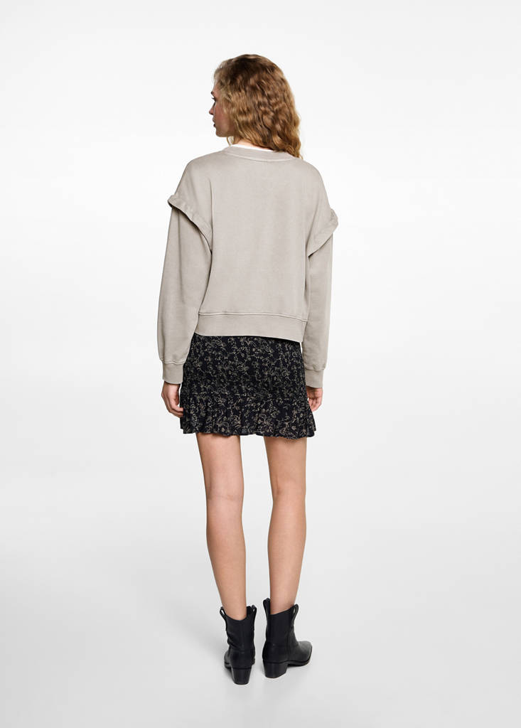 Shoulder seam sweatshirt — Grey