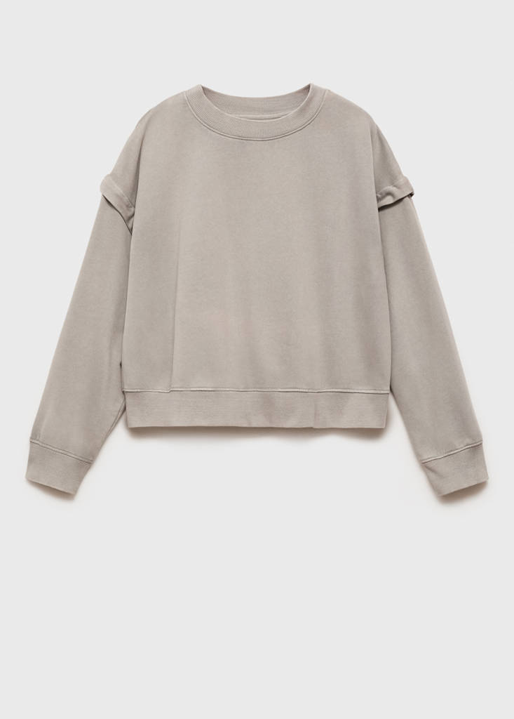 Shoulder seam sweatshirt — Grey