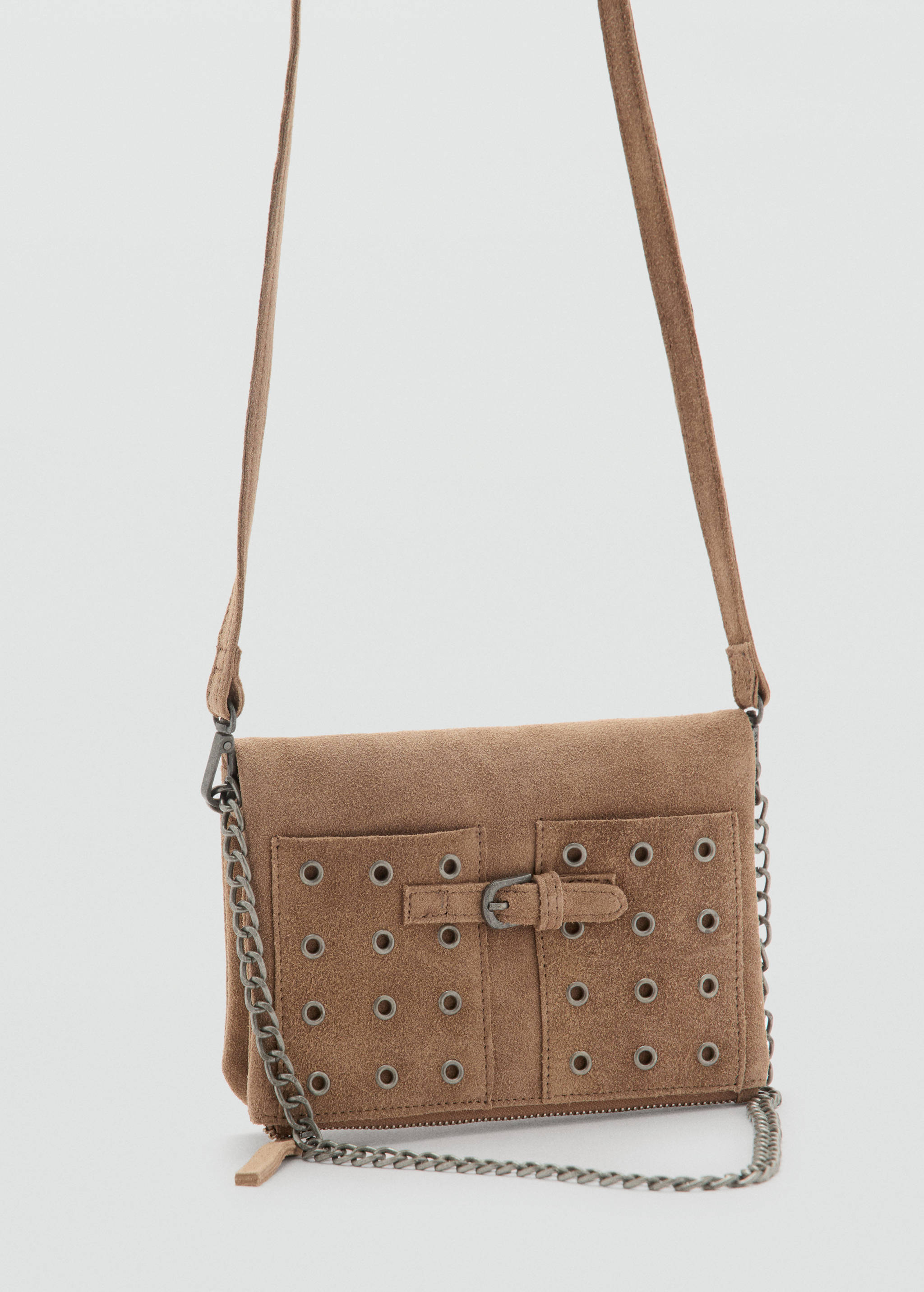 Leather envelope bag - Medium plane