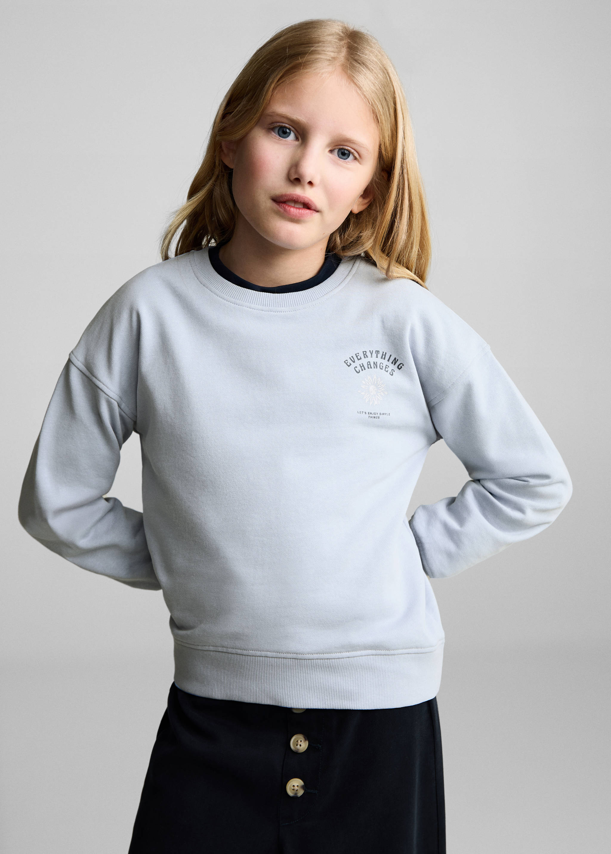 Printed message sweatshirt - Medium plane