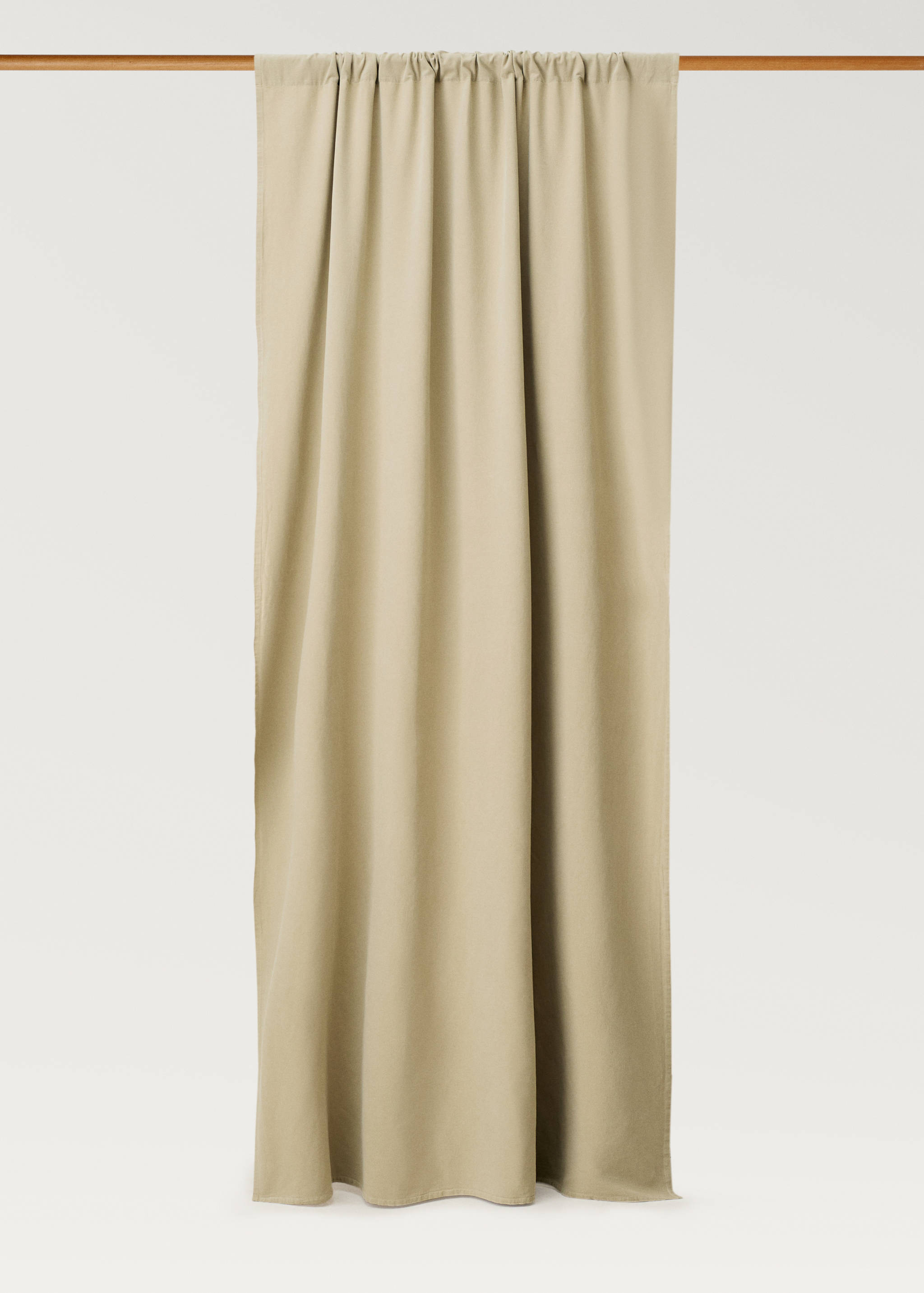 Washed-effect linen curtain - Article without model