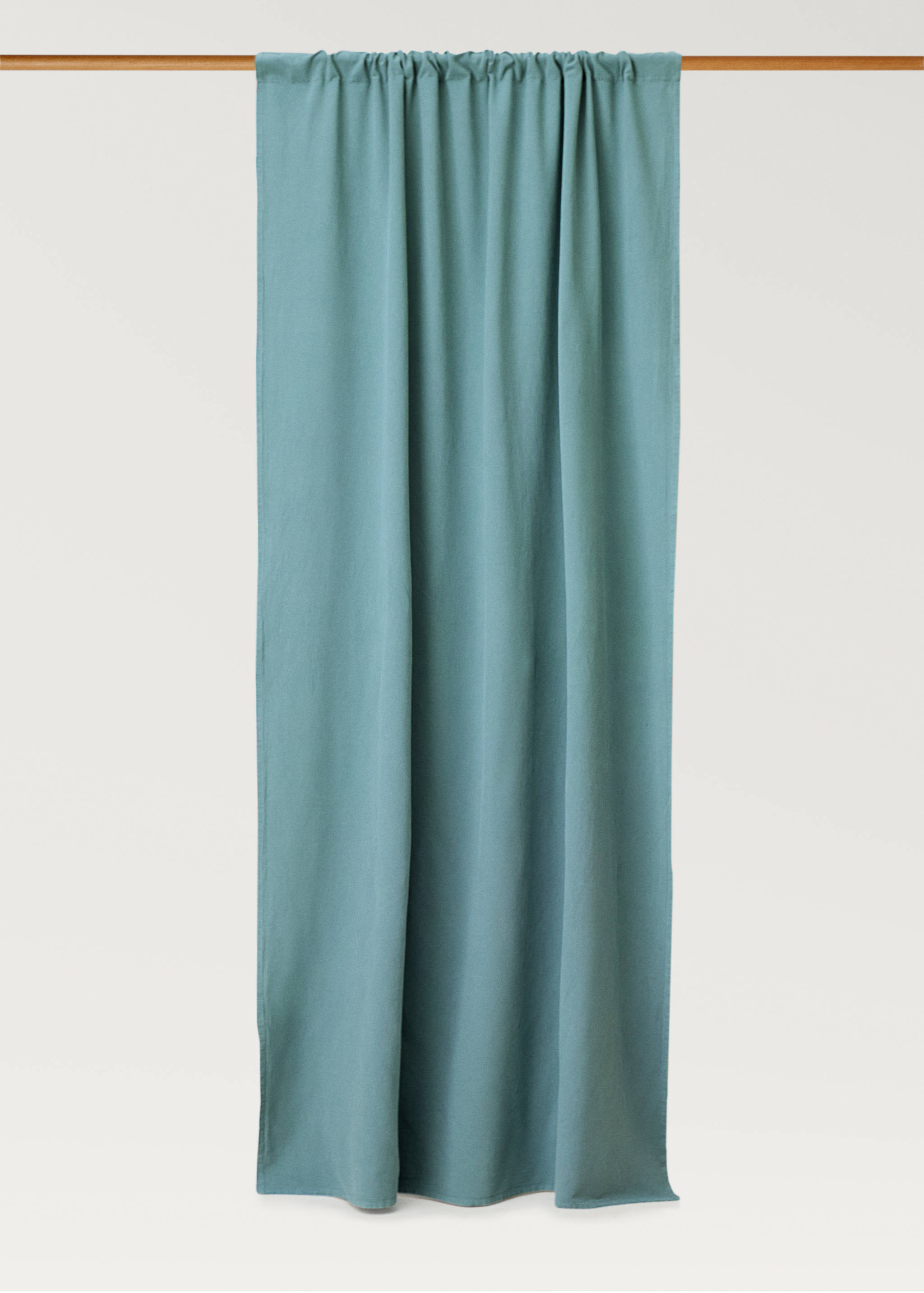 Washed-effect linen curtain - Article without model