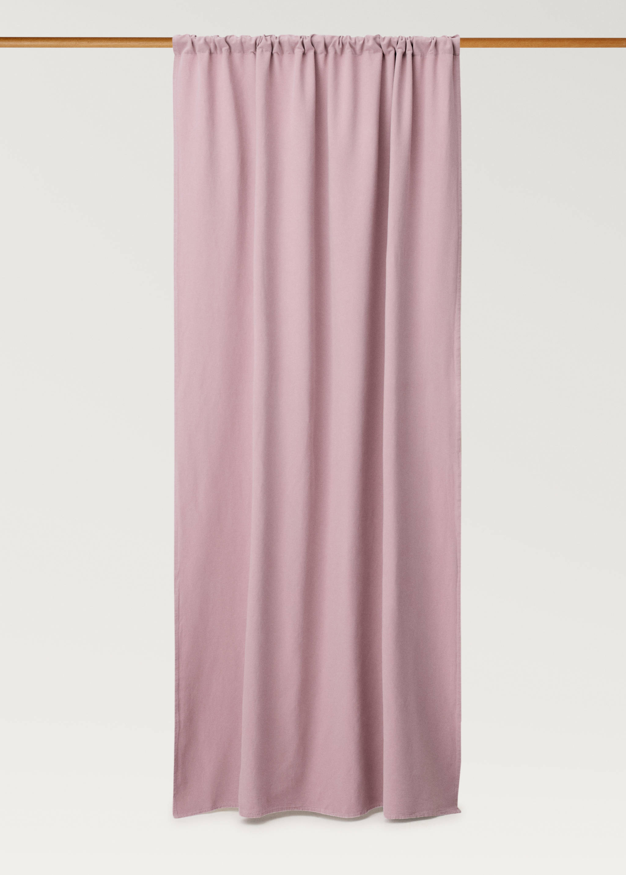 Washed-effect linen curtain - Article without model