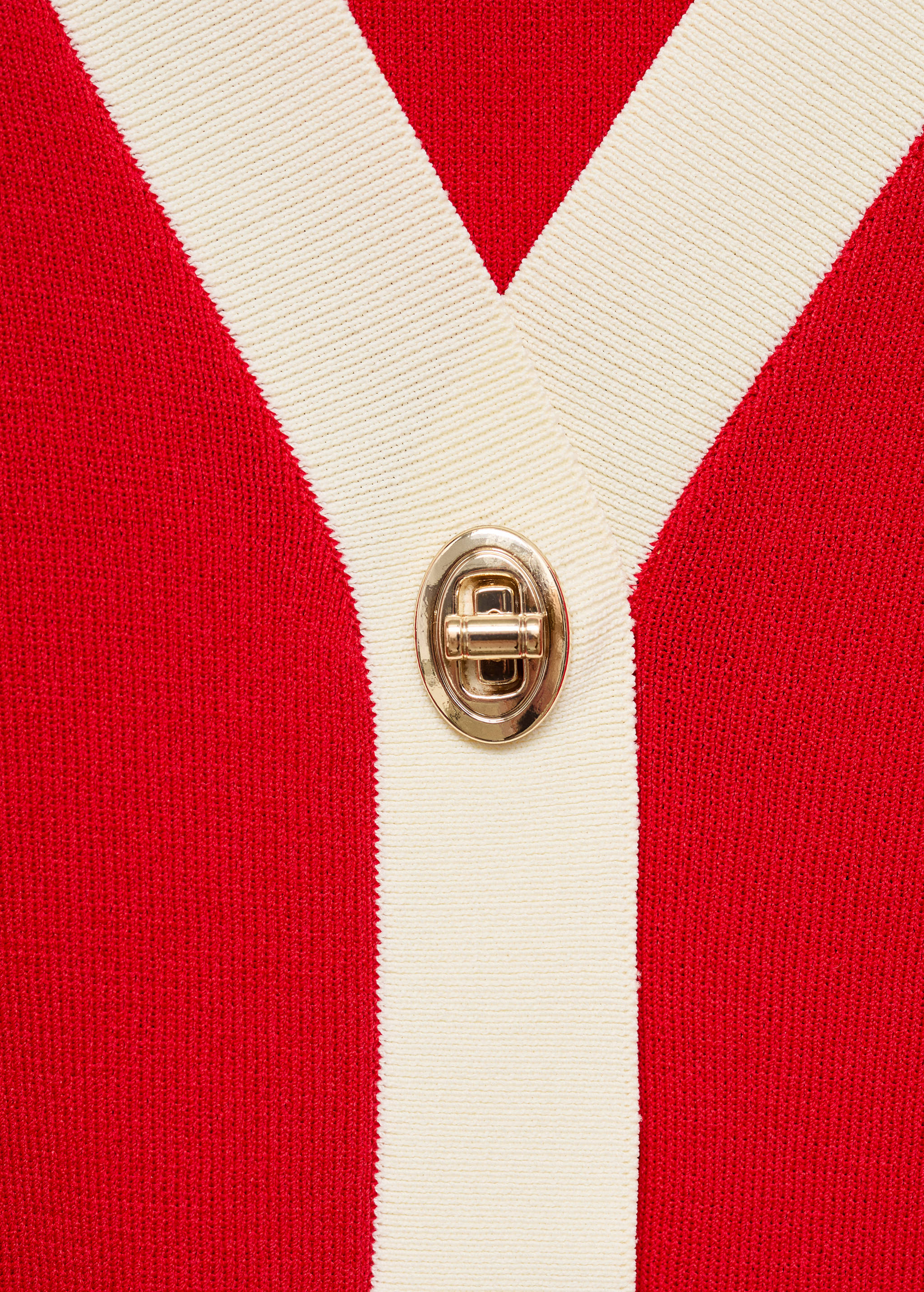 Knitted cardigan with contrasting trims - Details of the article 8