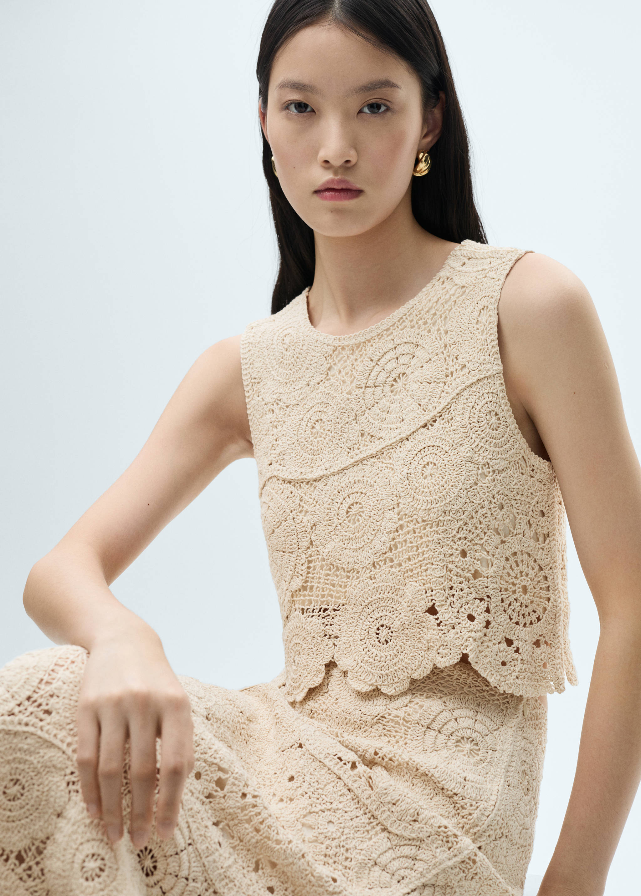 Floral crochet crop top - Details of the article 2