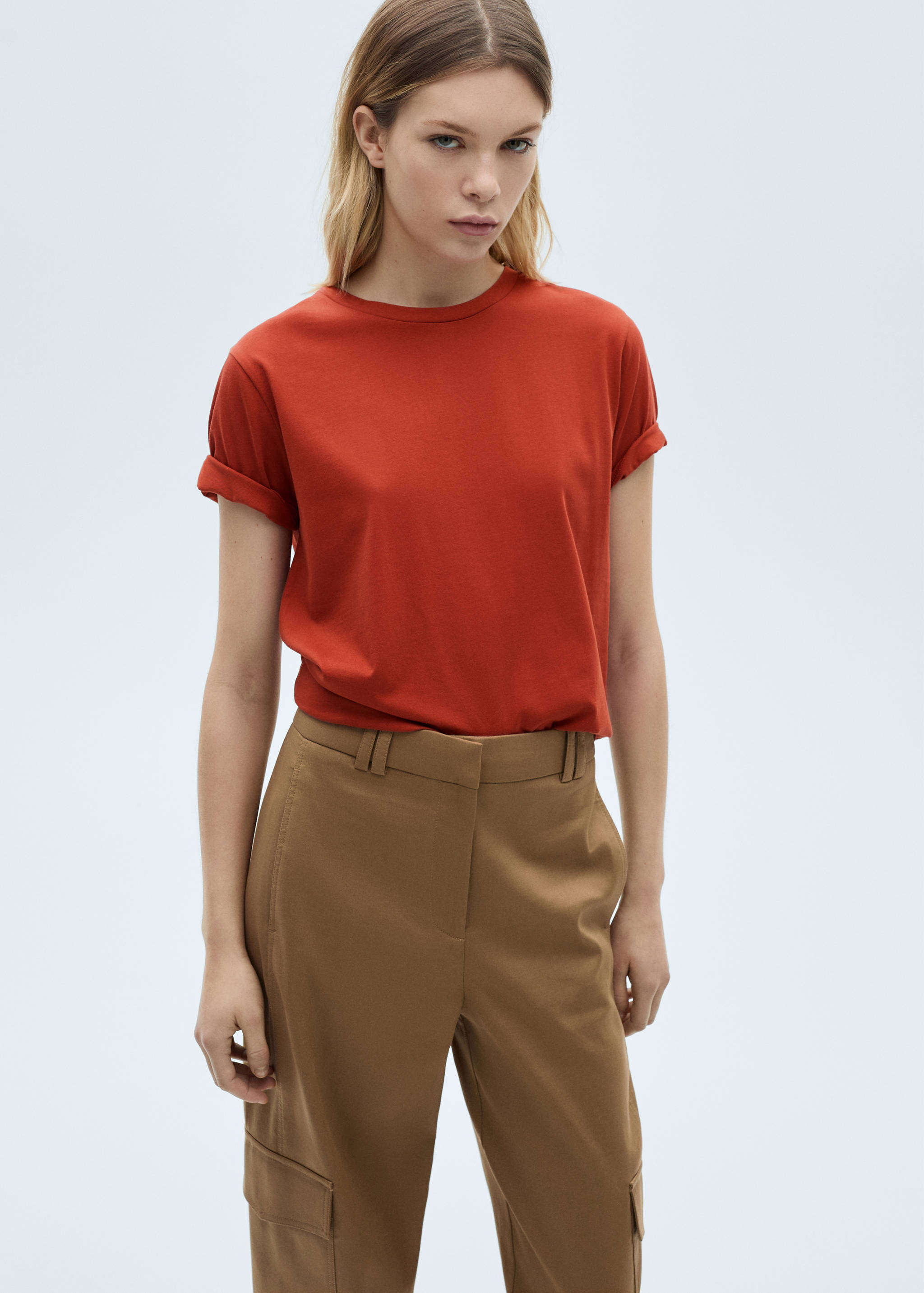 Camiseta algodón manga corta - Plano medio