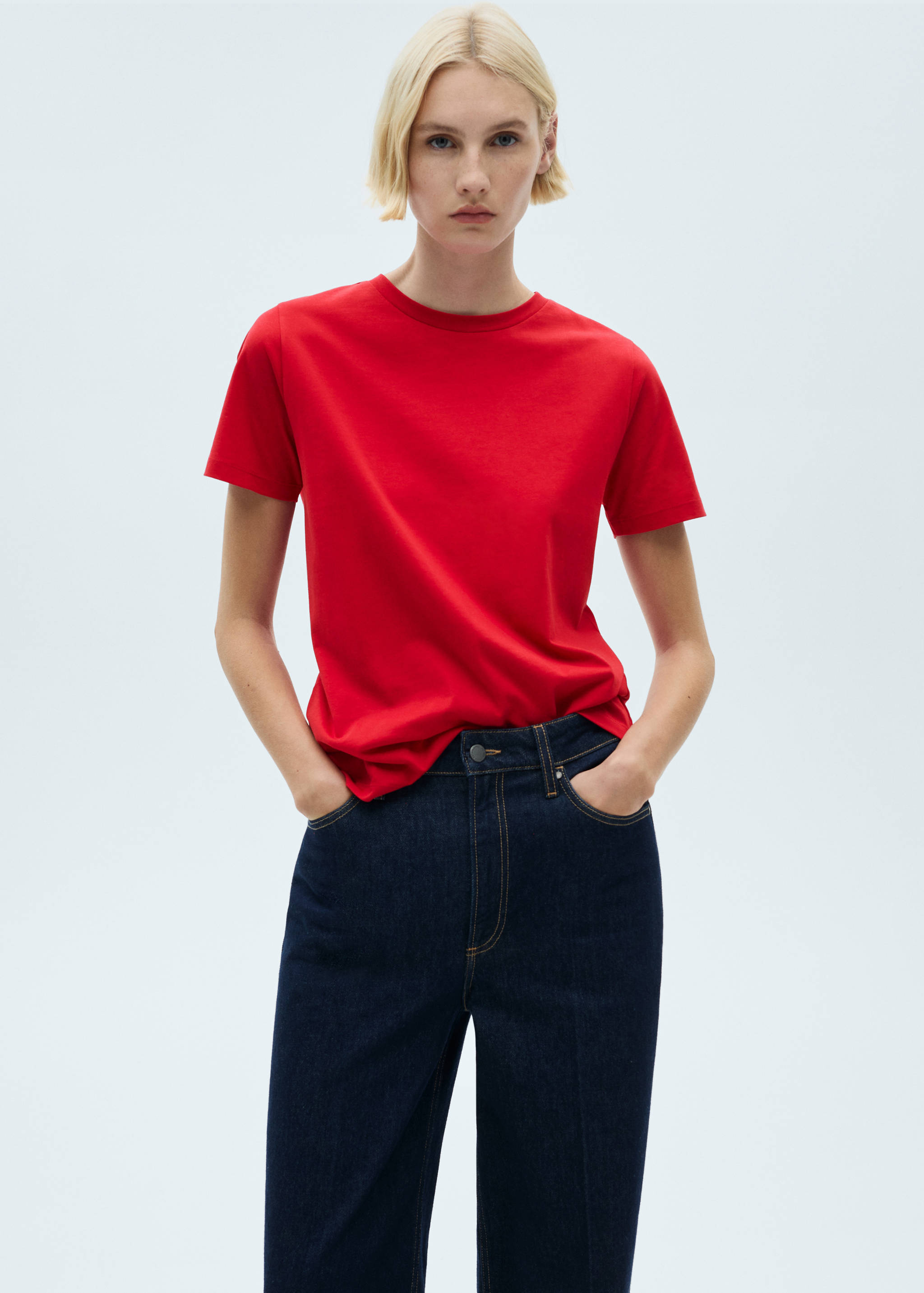 Camiseta algodón manga corta - Plano medio