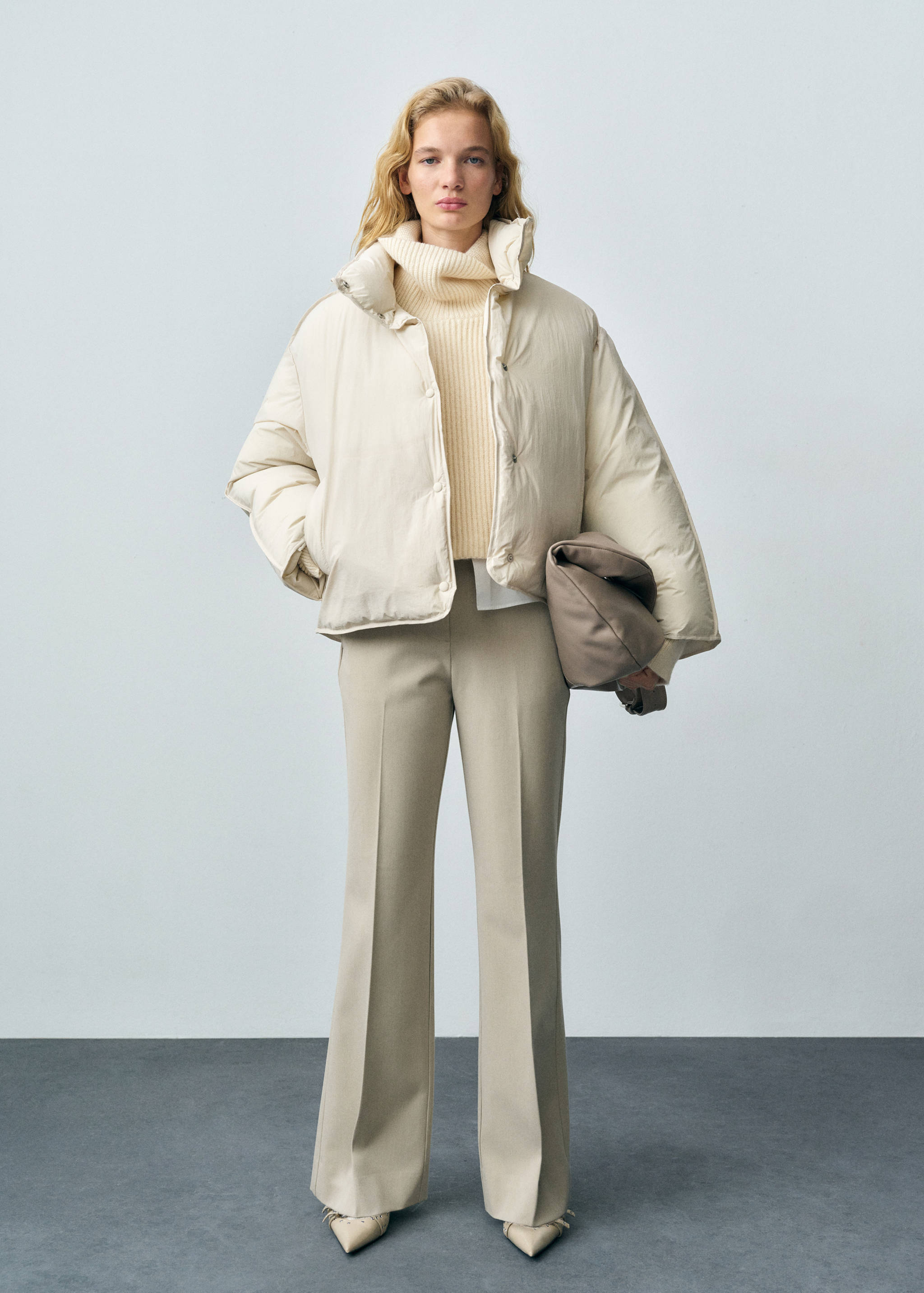 Anorak crop matelassé - Plan général