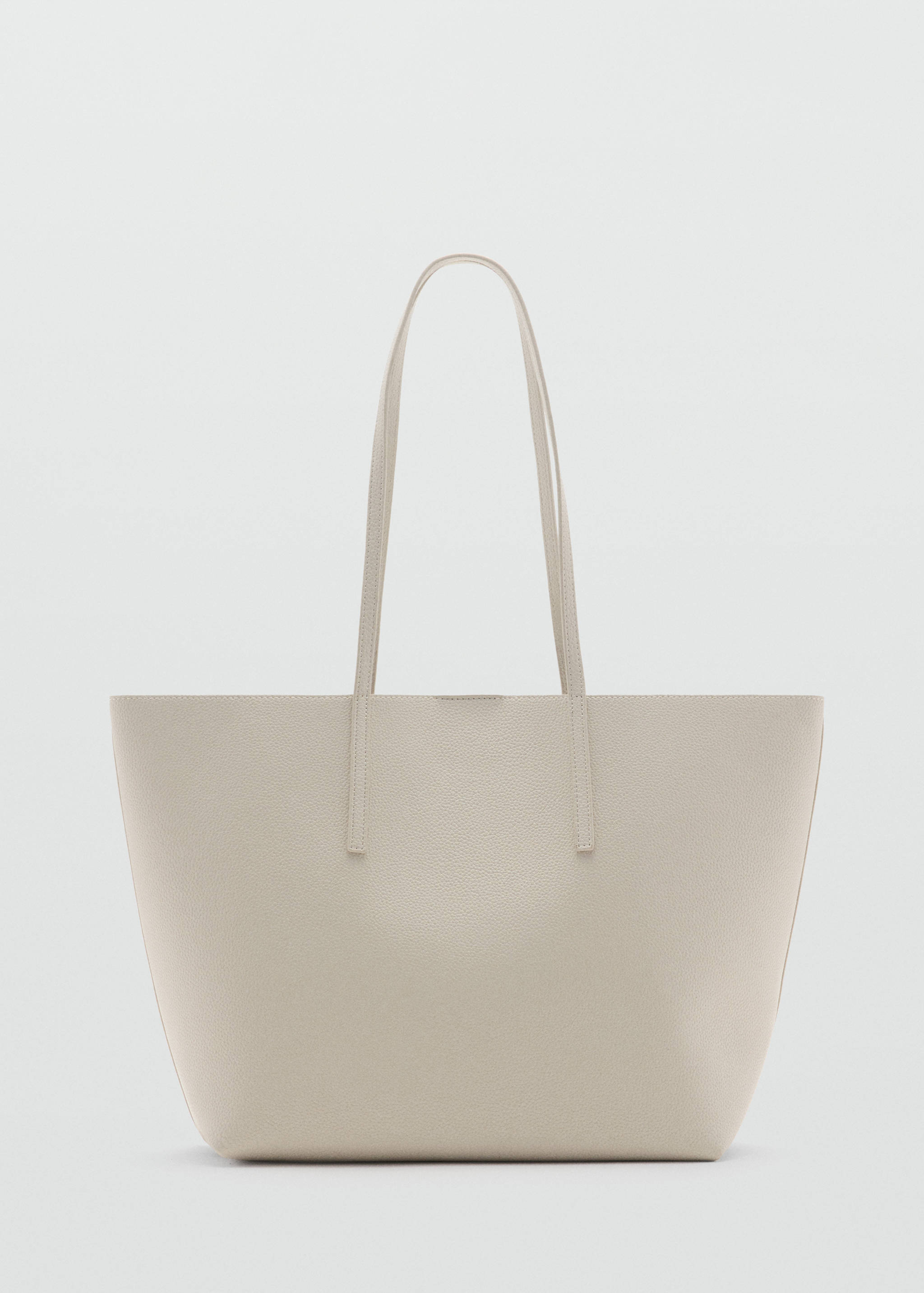 Pebbled effect shopper bag - Article without model