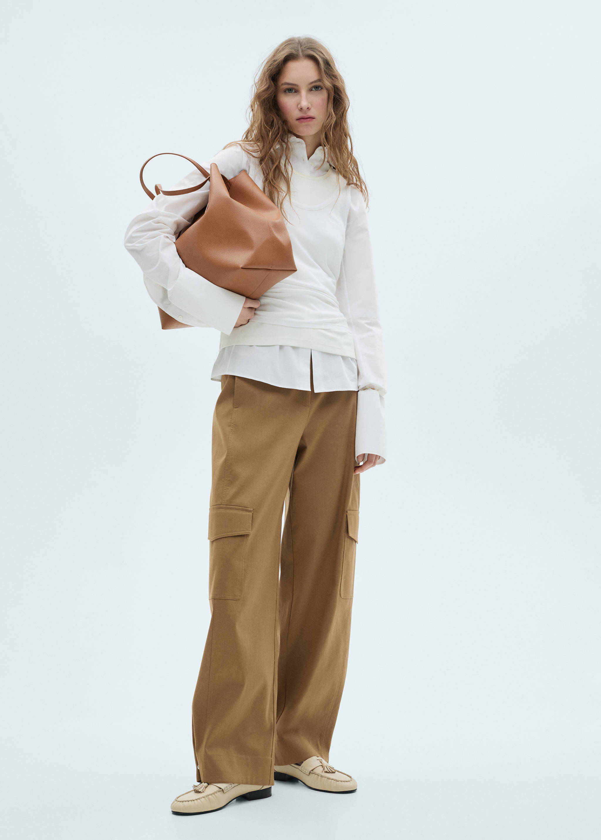 Sac shopper effet grainé - Plan général