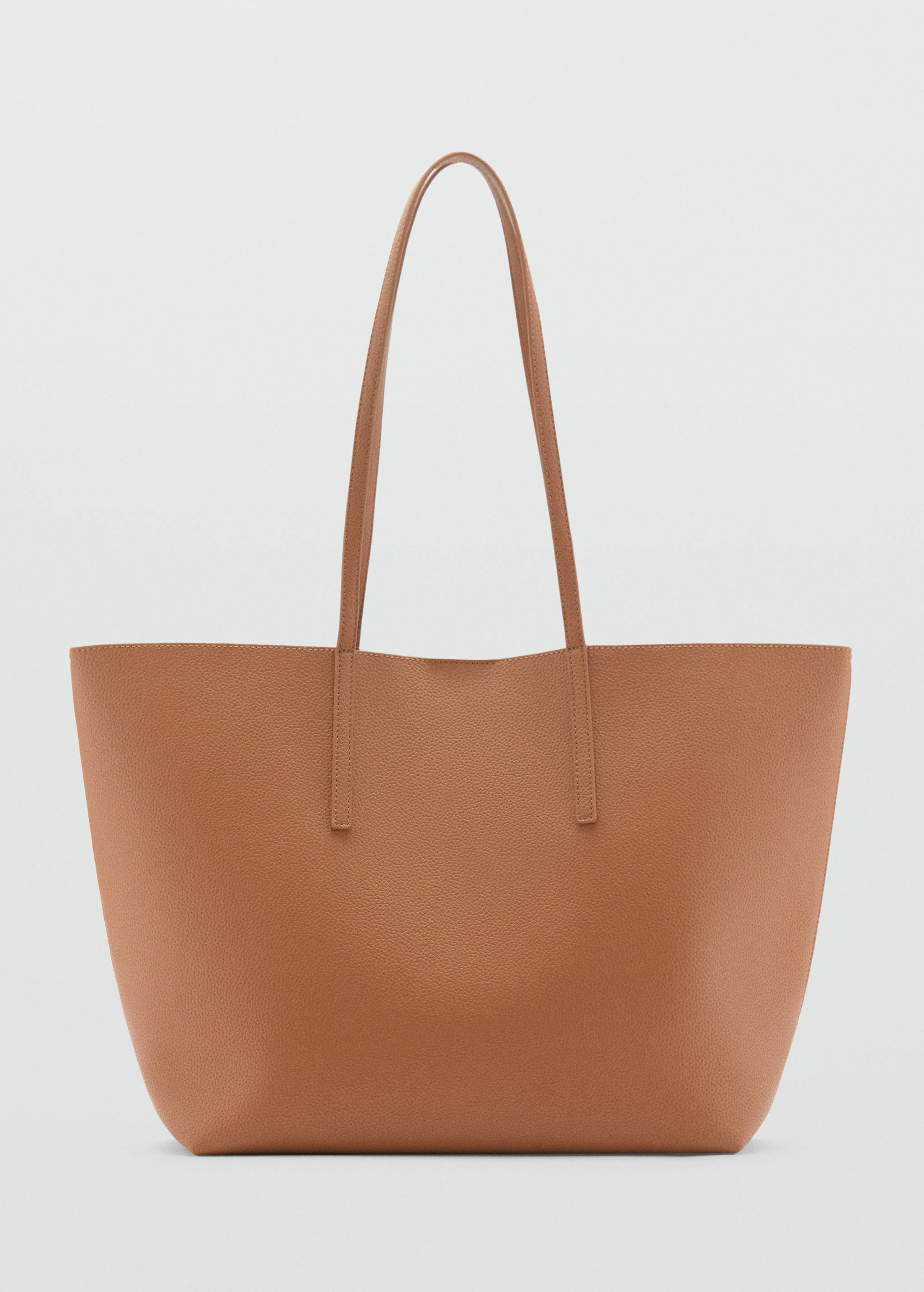Pebbled effect shopper bag - Article without model